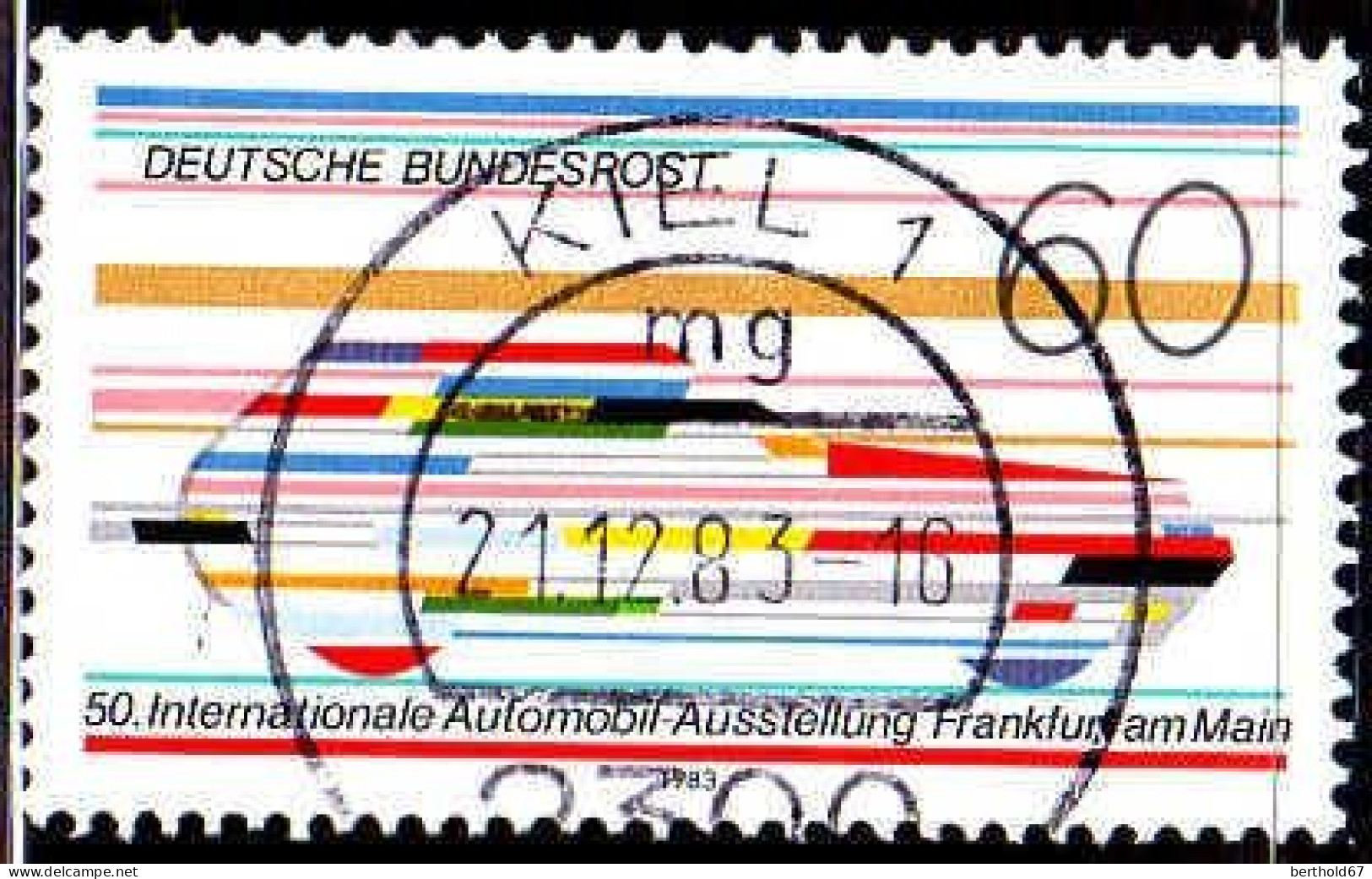 RFA Poste Obl Yv:1014 Mi:1182 50.IAA Frankfurt (TB Cachet à Date) - Used Stamps
