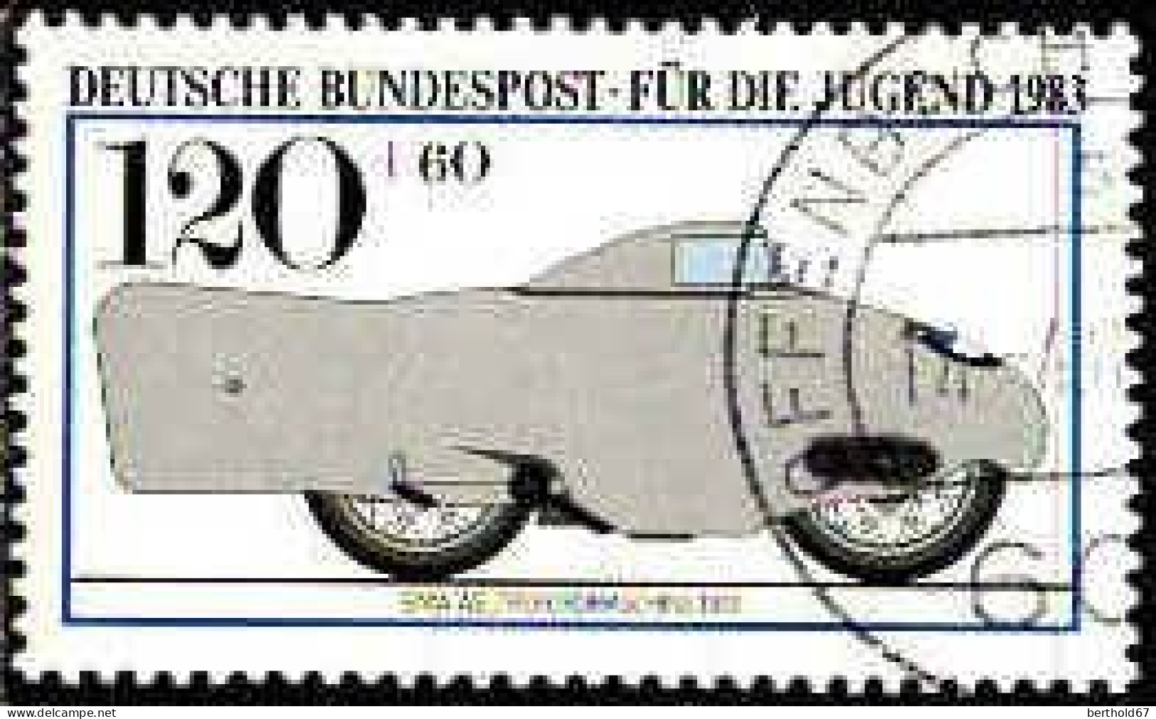 RFA Poste Obl Yv:1003 Mi:1171 Für Die Jugend BMW Weltrekordmaschine 1936 (TB Cachet Rond) - Gebraucht