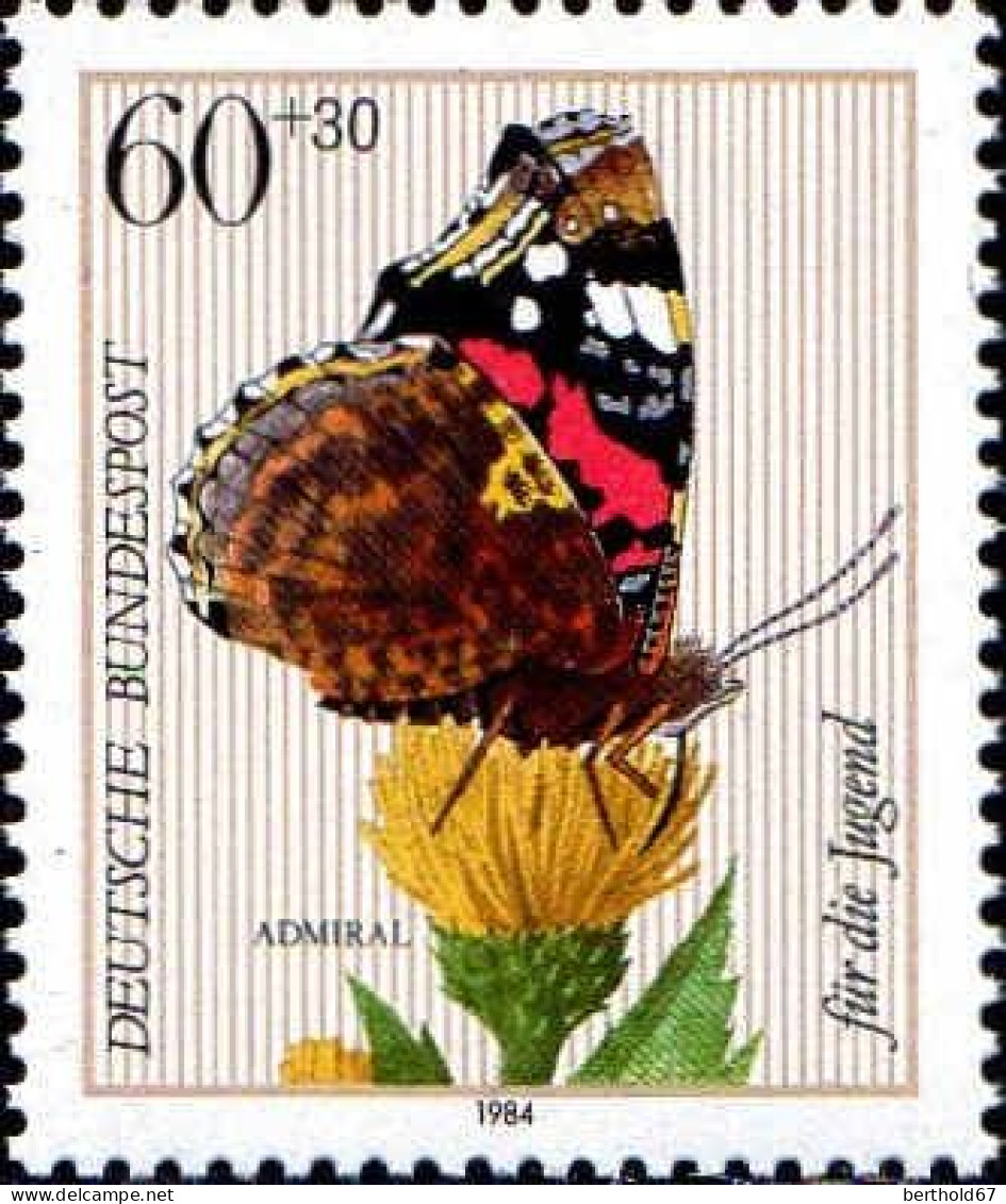 RFA Poste N** Yv:1035 Mi:1203 Für Die Jugend Vanessa Atalanta - Unused Stamps