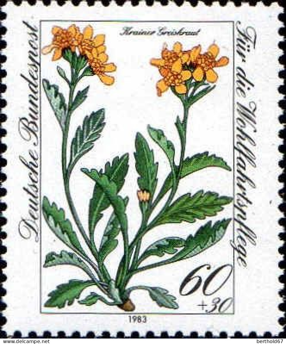 RFA Poste N** Yv:1021 Mi:1189 Wohlfahrtspflege Senecio Carniolicus - Unused Stamps