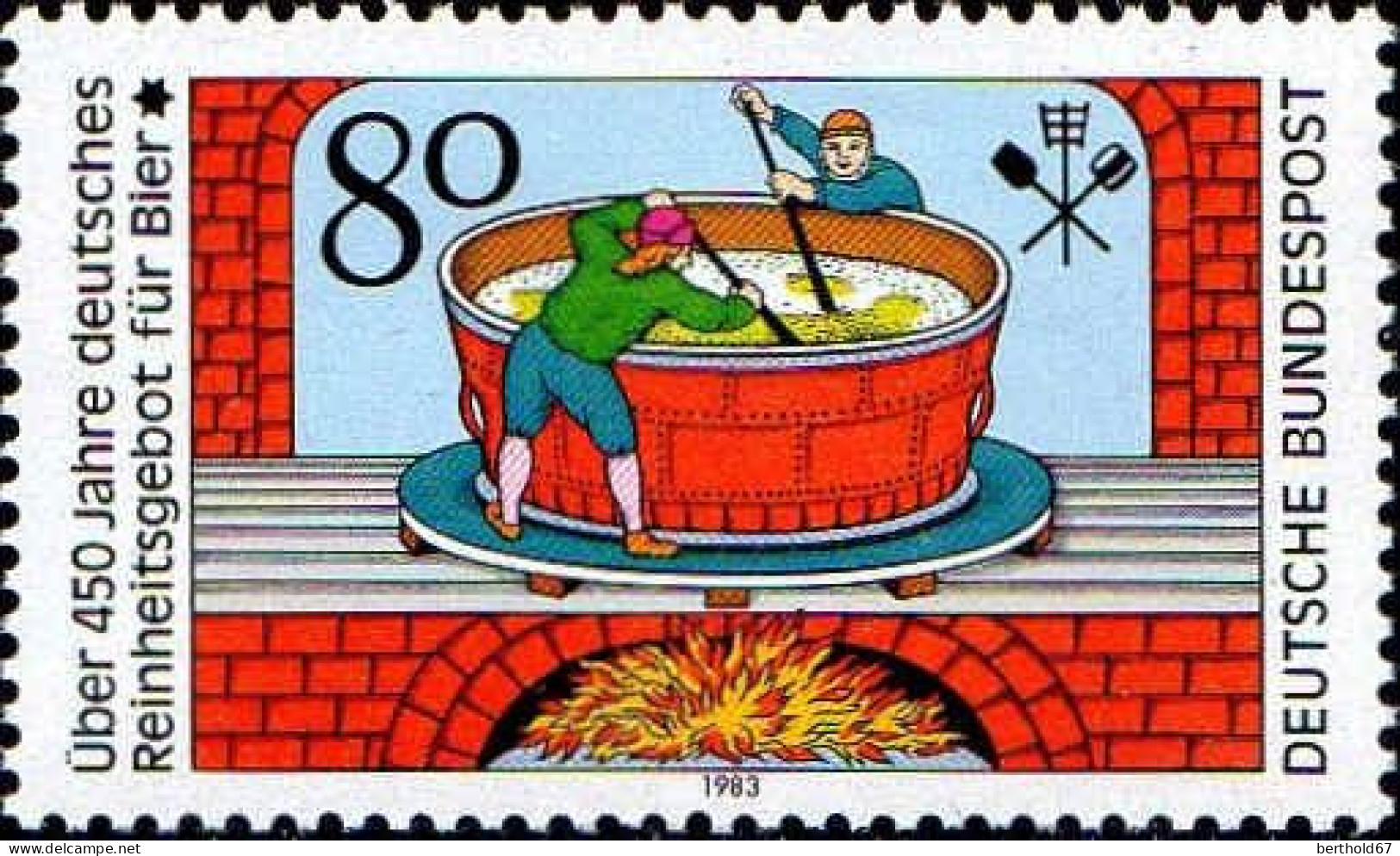 RFA Poste N** Yv:1011 Mi:1179 Deutsches Reinheitsgebot Für Bier - Unused Stamps