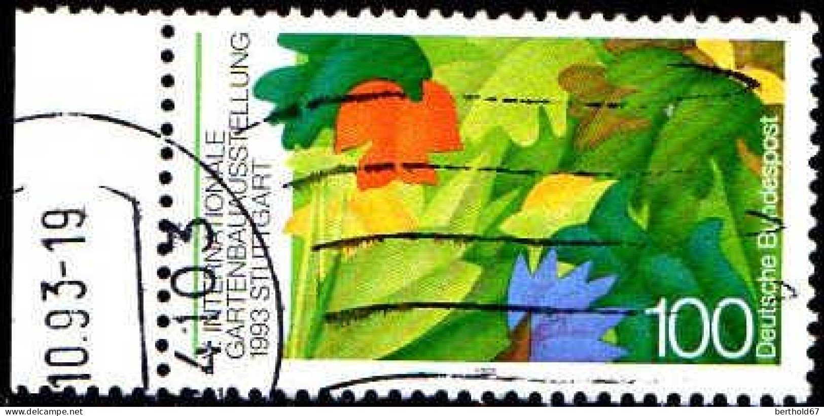 RFA Poste Obl Yv:1503 Mi:1672 Internationale Gartenbauausstellung Stuttgart (Beau Cachet Rond) - Oblitérés