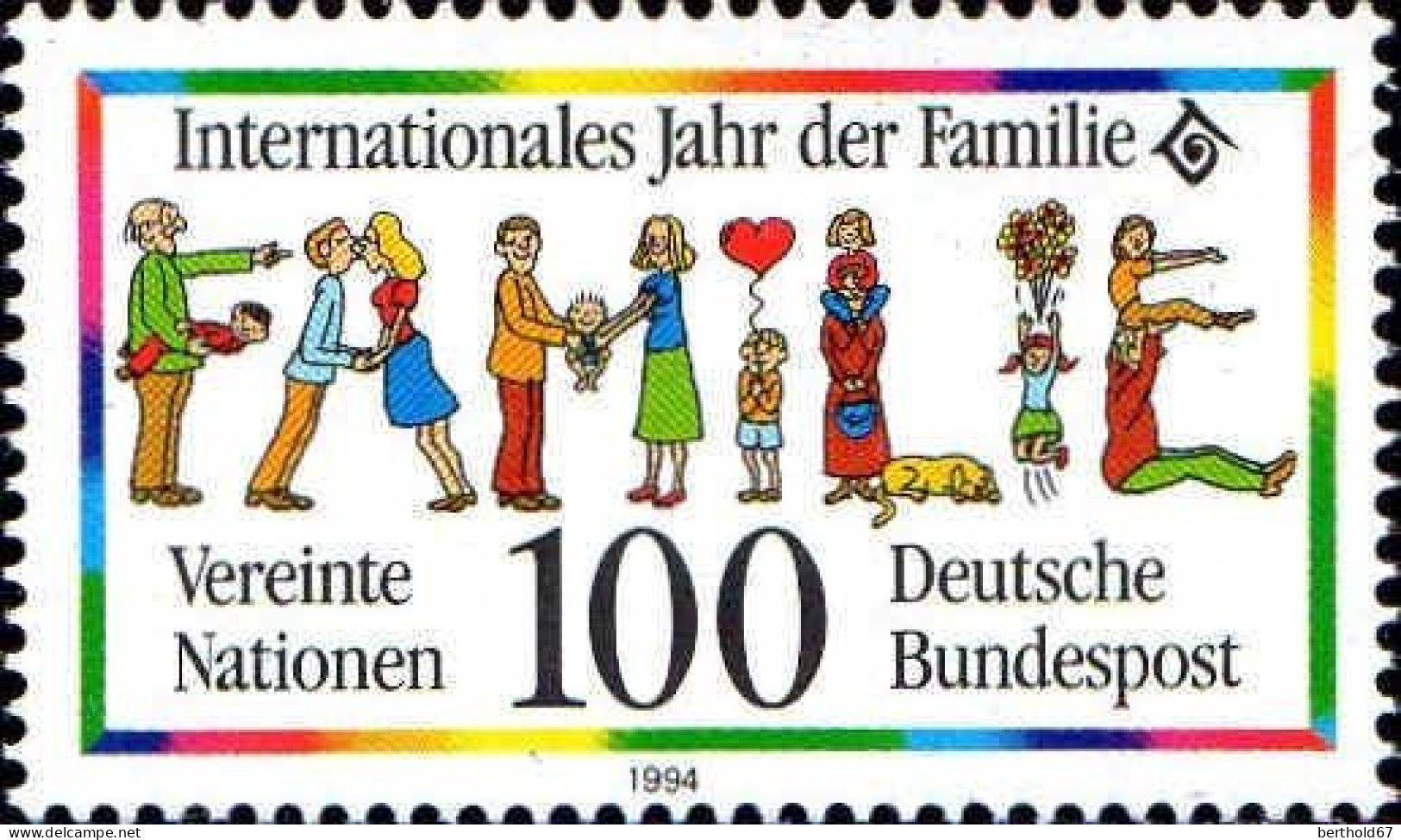 RFA Poste N** Yv:1543 Mi:1711 Internationales Jahr Der Familie - Neufs