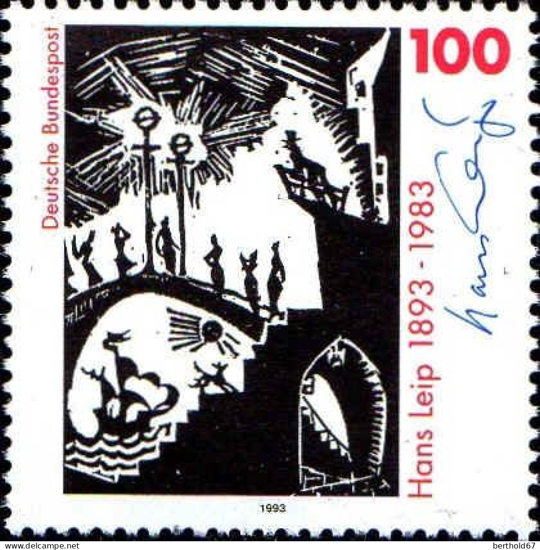 RFA Poste N** Yv:1525 Mi:1694 Hans Leip Le Pont Tuledu - Unused Stamps