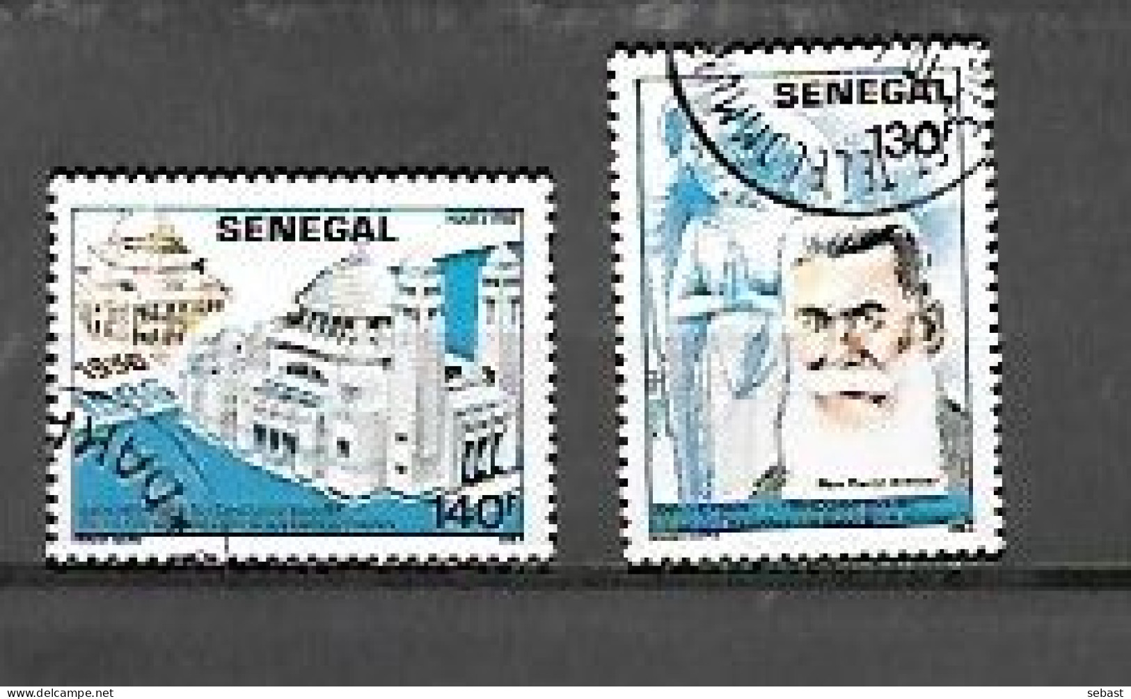 TIMBRE OBLITERE DU SENEGAL DE 1987 N° MICHEL 936/37 - Senegal (1960-...)