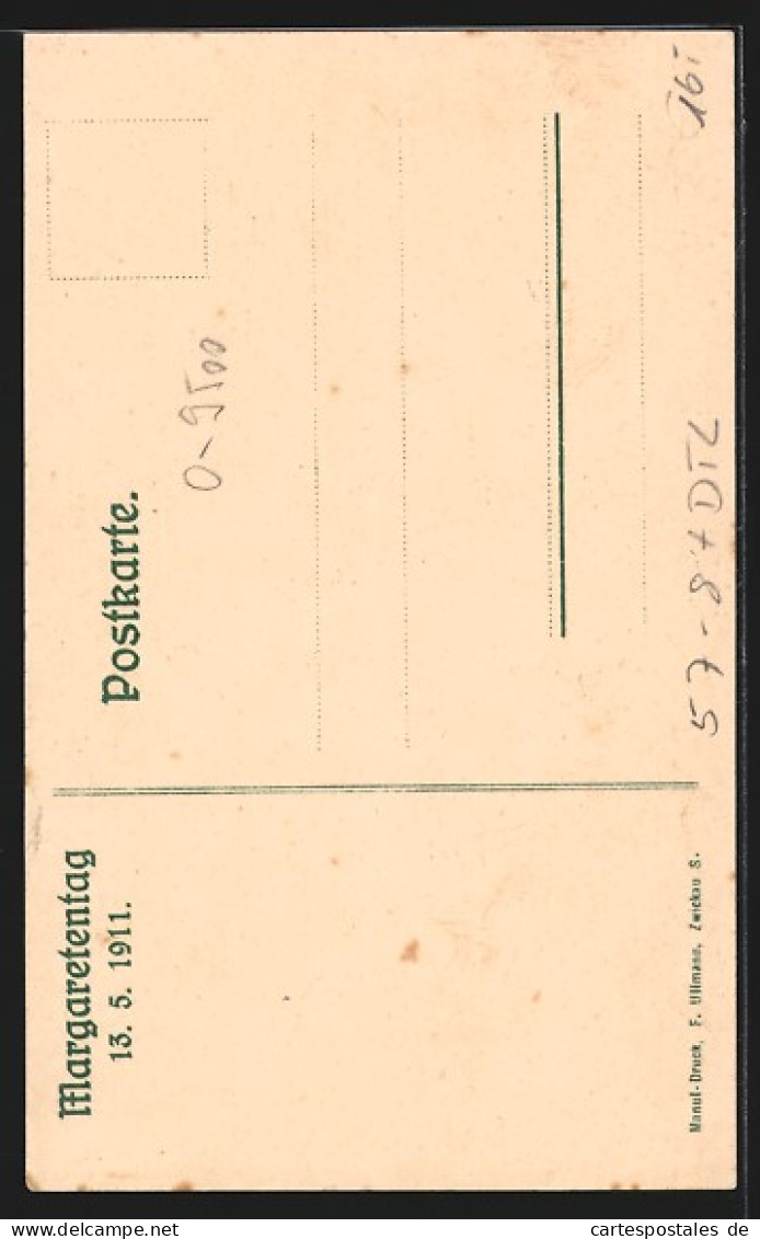 Künstler-AK Zwickau, Margaretentag 1911, Kinder In Einem Kranz Voller Margeriten, Engel  - Sonstige & Ohne Zuordnung