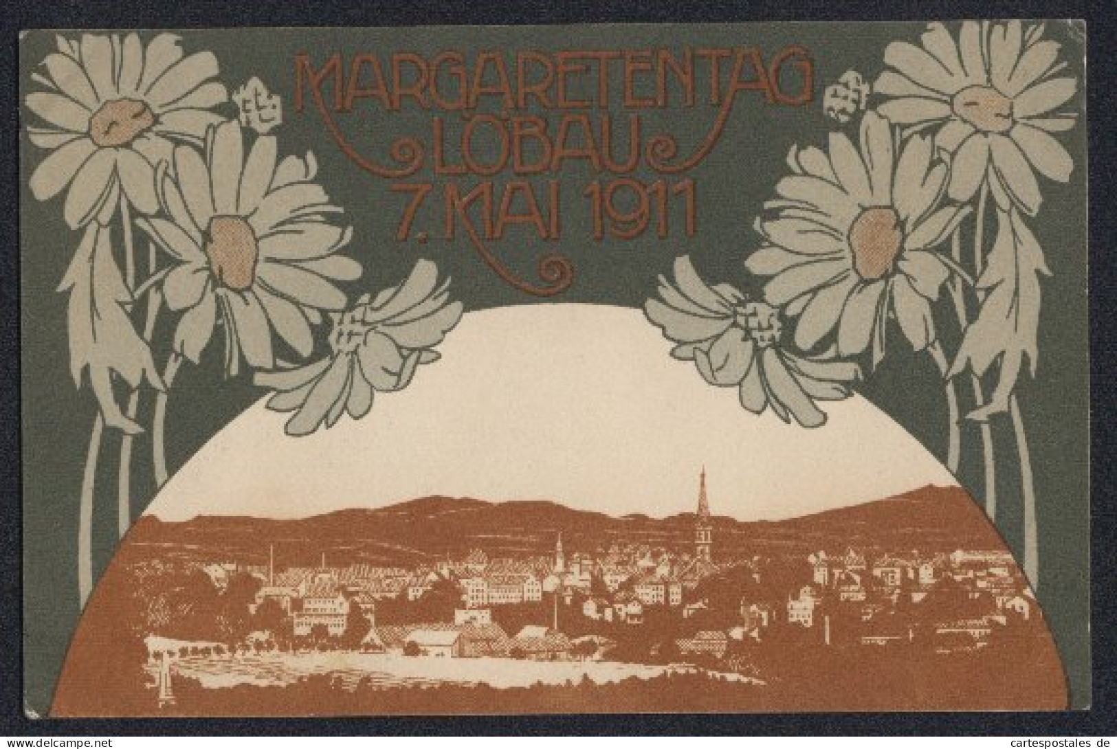 AK Löbau, Margaretentag 7. Mai 1911, Panorama  - Other & Unclassified
