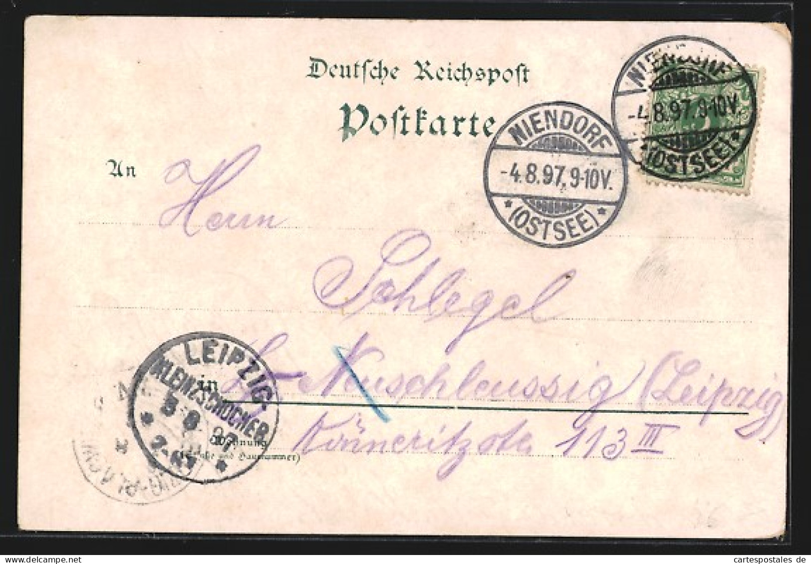 Lithographie Neustadt I. Holst., Julienbad, Amtsgericht Und Postgebäude, Hafenansicht  - Neustadt (Holstein)