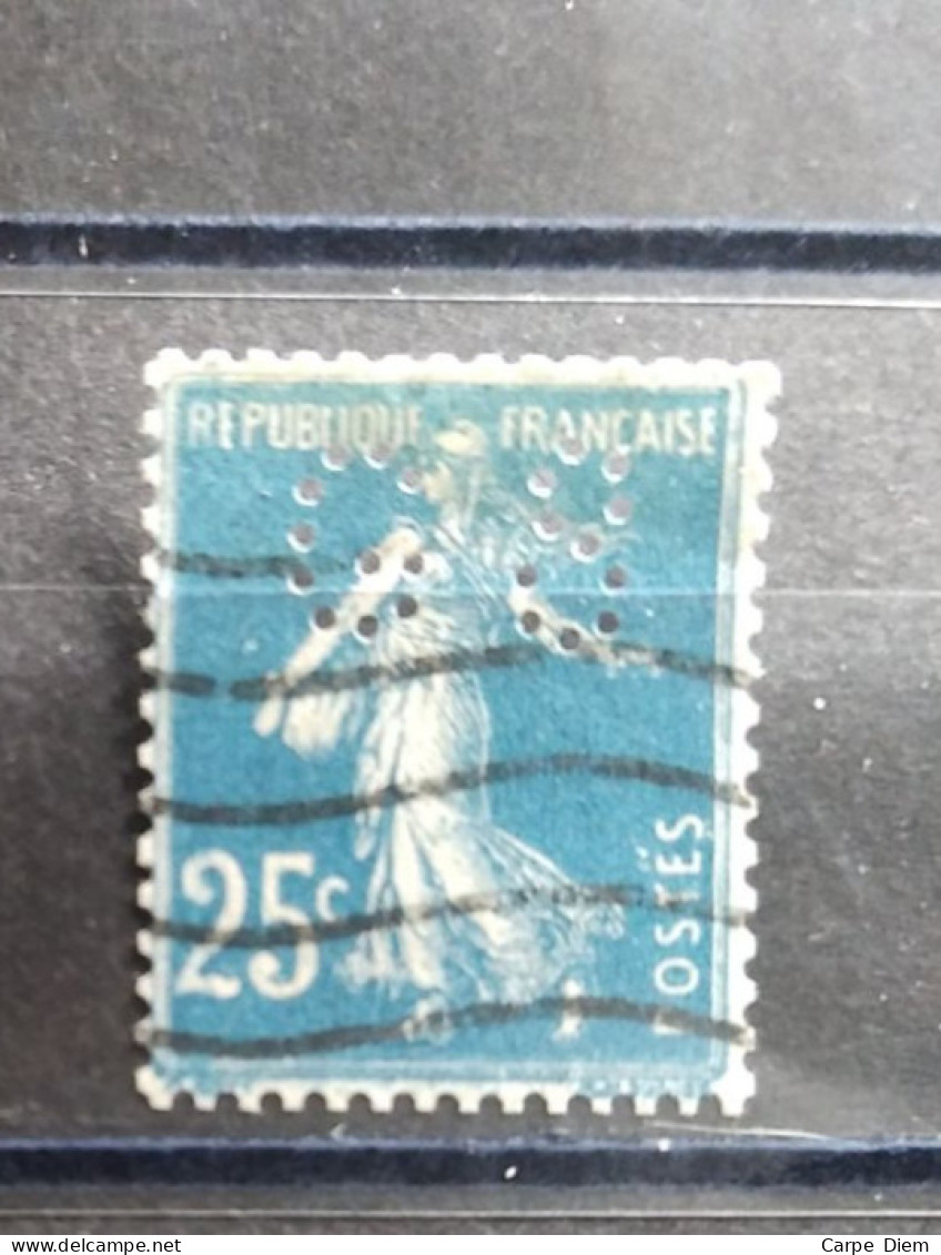FRANCE GS 119 TIMBRE   INDICE 6 POKO SUR 140 PERFORE PERFORES PERFIN PERFINS PERFO PERFORATION PERFORIERT - Oblitérés