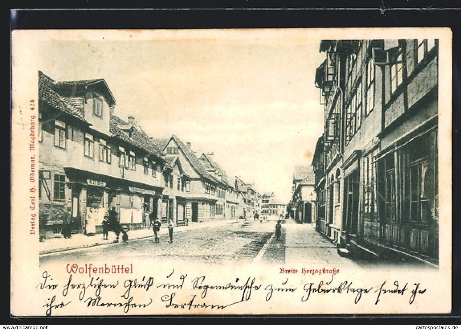 AK Wolfenbüttel, Blick In Die Breite Herzogstrasse  - Wolfenbuettel