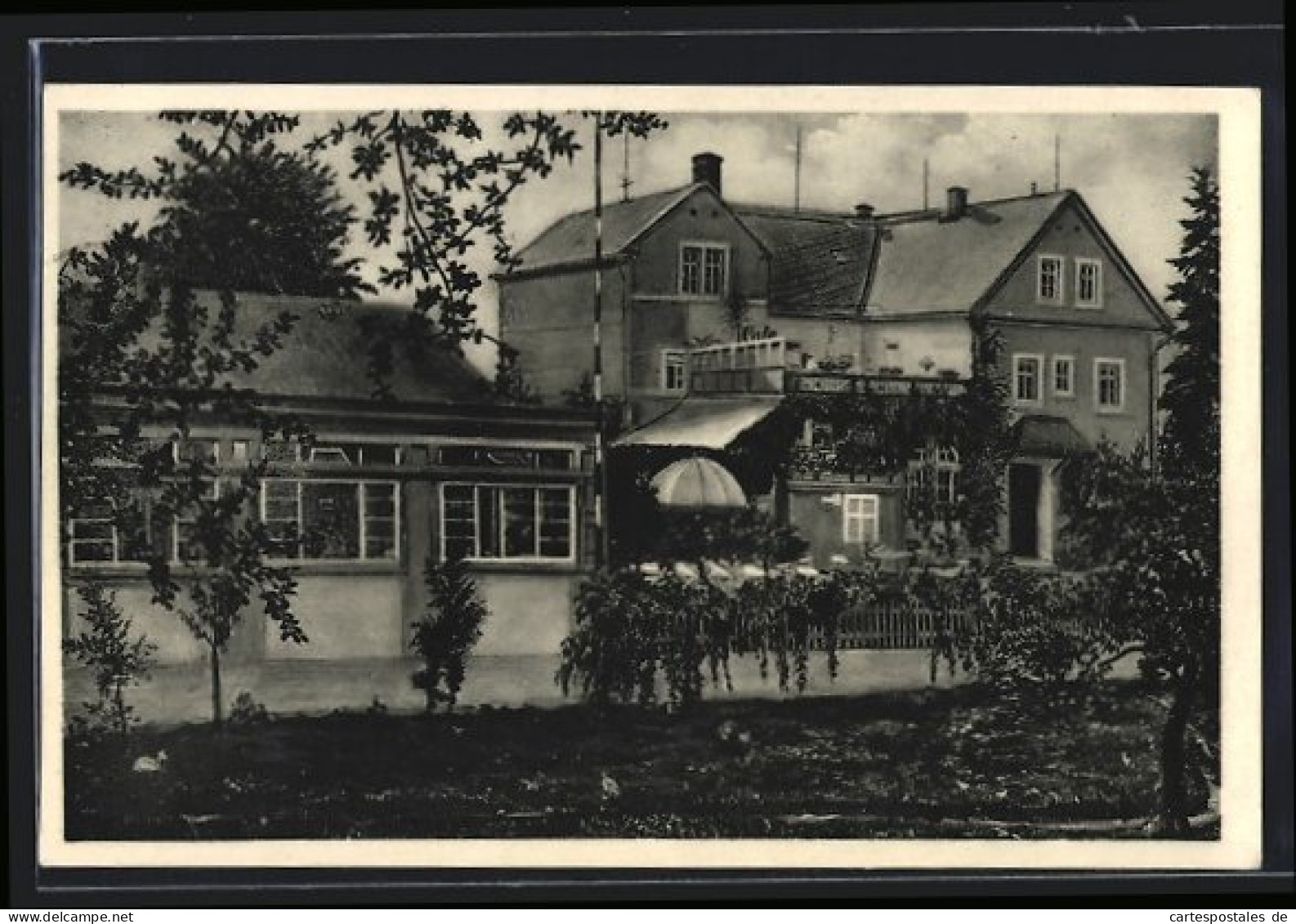 AK Ullersdorf Bei Radeberg, Konditorei-Kaffee G. Grossmann, Gebäudeansicht  - Radeberg