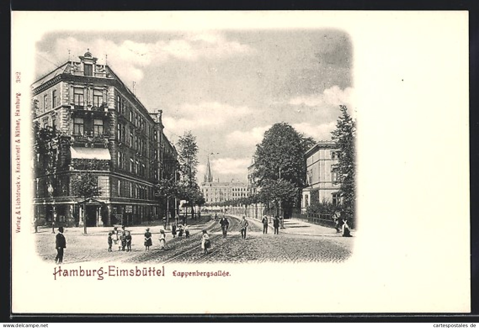 AK Hamburg-Eimsbüttel, Partie In Der Strasse Lappenbergsallee  - Eimsbüttel