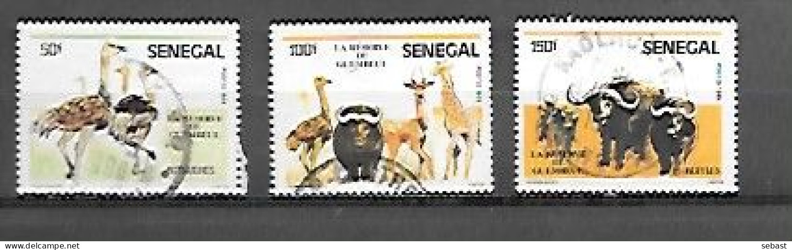 TIMBRE OBLITERE DU SENEGAL DE 1986 N° MICHEL 890 893/94 - Senegal (1960-...)