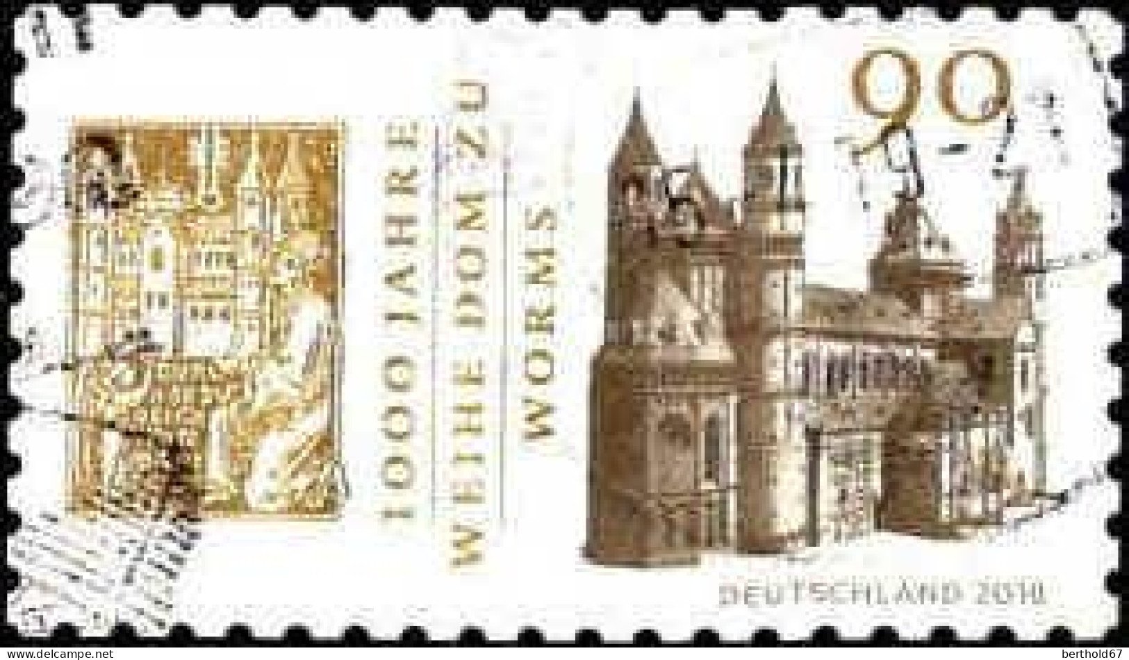 RFA Poste Obl Yv:3175 Mi:3394 1000 Jahre Weihe Dom Zu Worms (cachet Rond) - Used Stamps