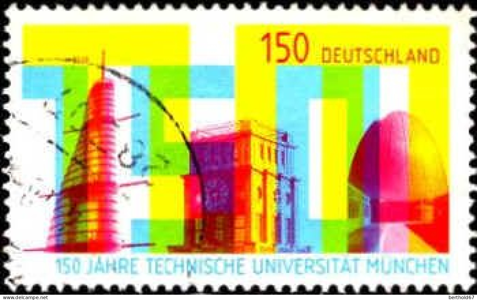 RFA Poste Obl Yv:3156 Mi:3374 150 Jahre Technische Universität München (Beau Cachet Rond) - Used Stamps