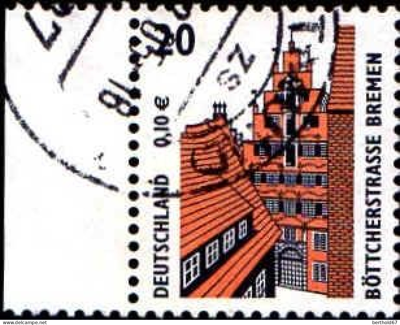 RFA Poste Obl Yv:2056 Mi:2224 Böttcherstrasse Bremen Bord De Feuille (Beau Cachet Rond) - Oblitérés