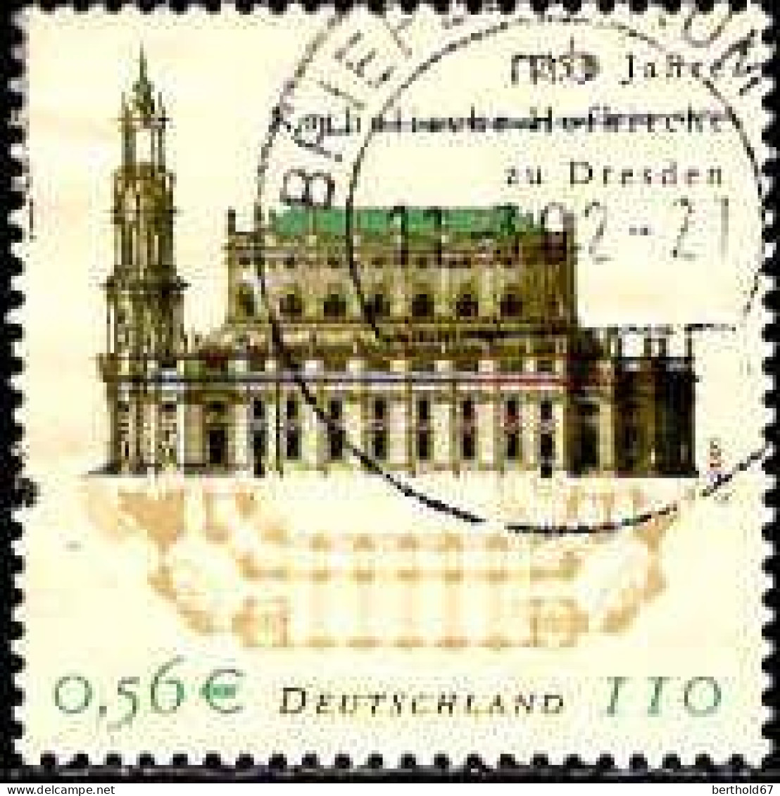 RFA Poste Obl Yv:2023 Mi:2196 250 Jahre Katholische Hofkirche Zu Dresden (TB Cachet Rond) - Oblitérés