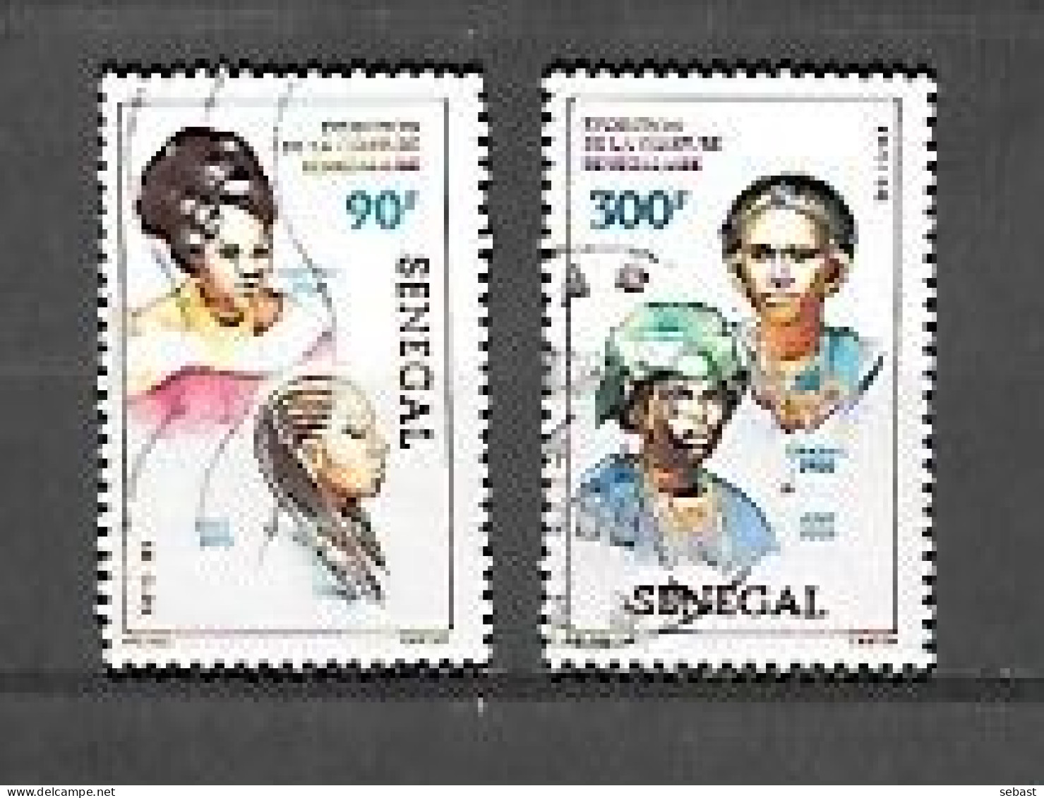 TIMBRE OBLITERE DU SENEGAL DE 1986 N° MICHEL 870 873 - Senegal (1960-...)