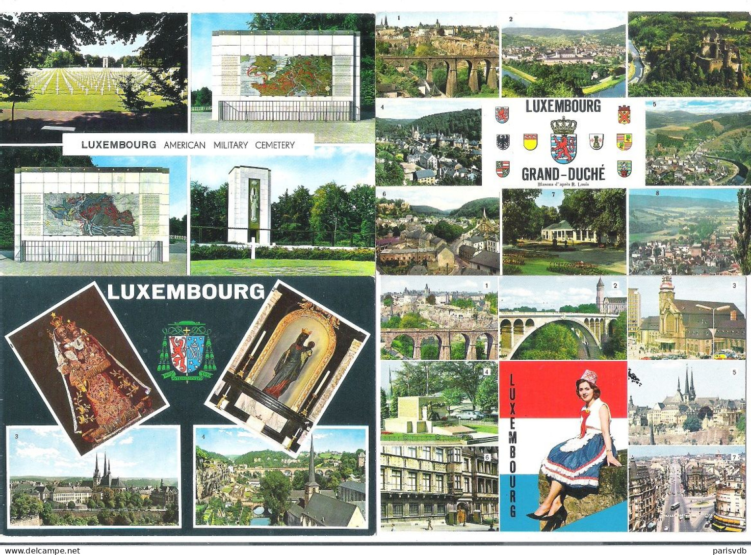 LUXEMBOURG -   LUXEMBOURG GRAND-DUCHE  - 4 CPA  (L 101) - Luxemburg - Stad
