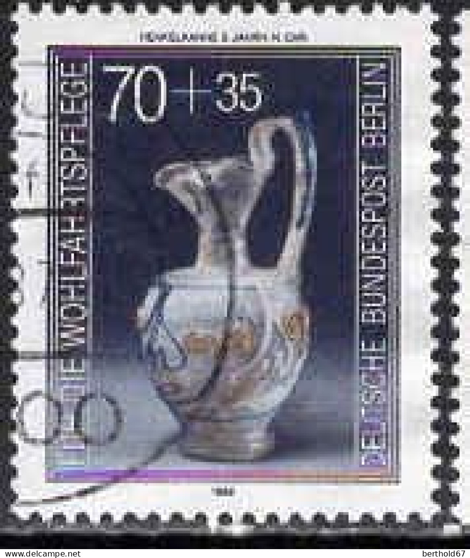 Berlin Poste Obl Yv:726/729 Bienfaisance Verrerie (Beau Cachet Rond) - Used Stamps