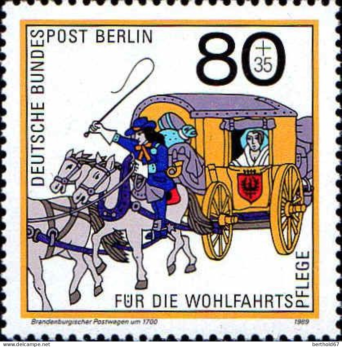 Berlin Poste N** Yv:813/815 Bienfaisance La Poste - Unused Stamps