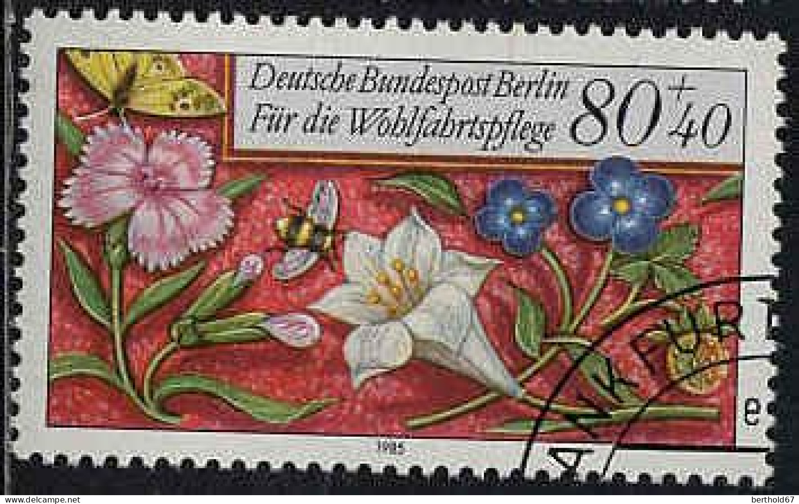 Berlin Poste Obl Yv:704/707 Bienfaisance Miniatures (beau Cachet Rond) - Used Stamps