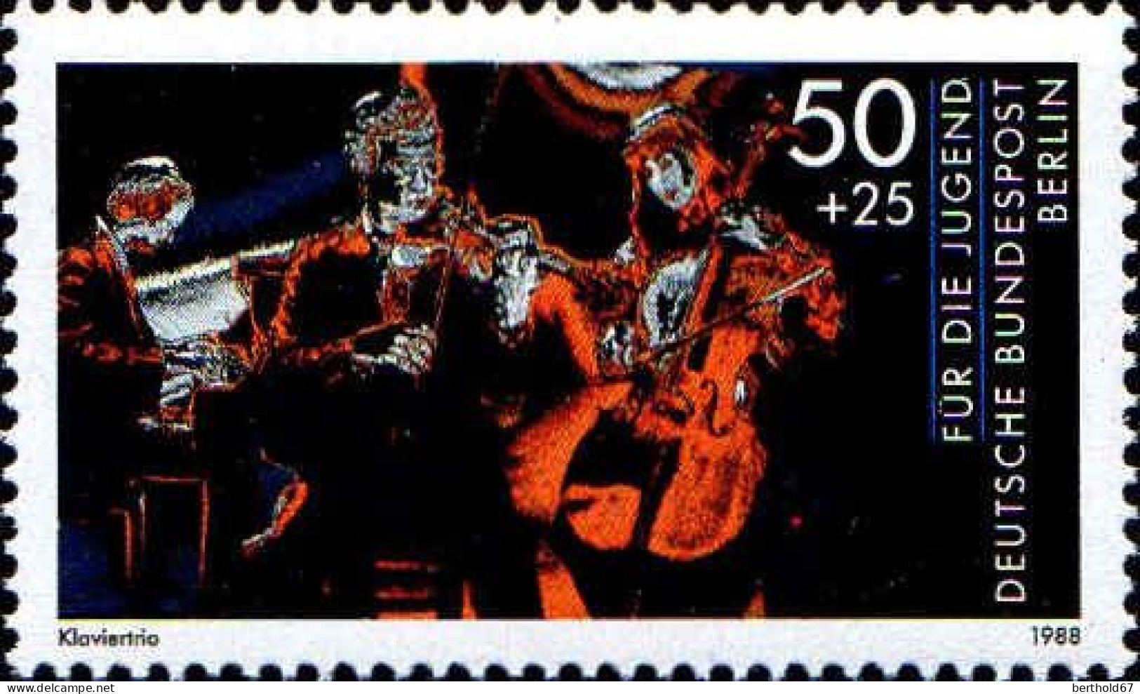 Berlin Poste N** Yv:770/773 Pour La Jeunesse La Jeunesse Musicienne - Unused Stamps