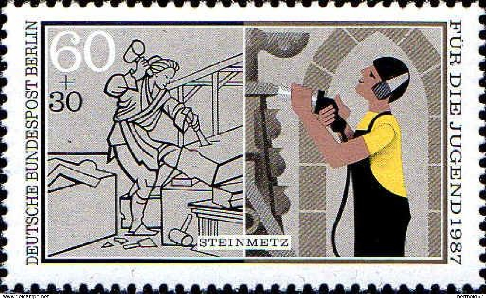 Berlin Poste N** Yv:741/744 Pour La Jeunesse Métiers Manuels - Unused Stamps