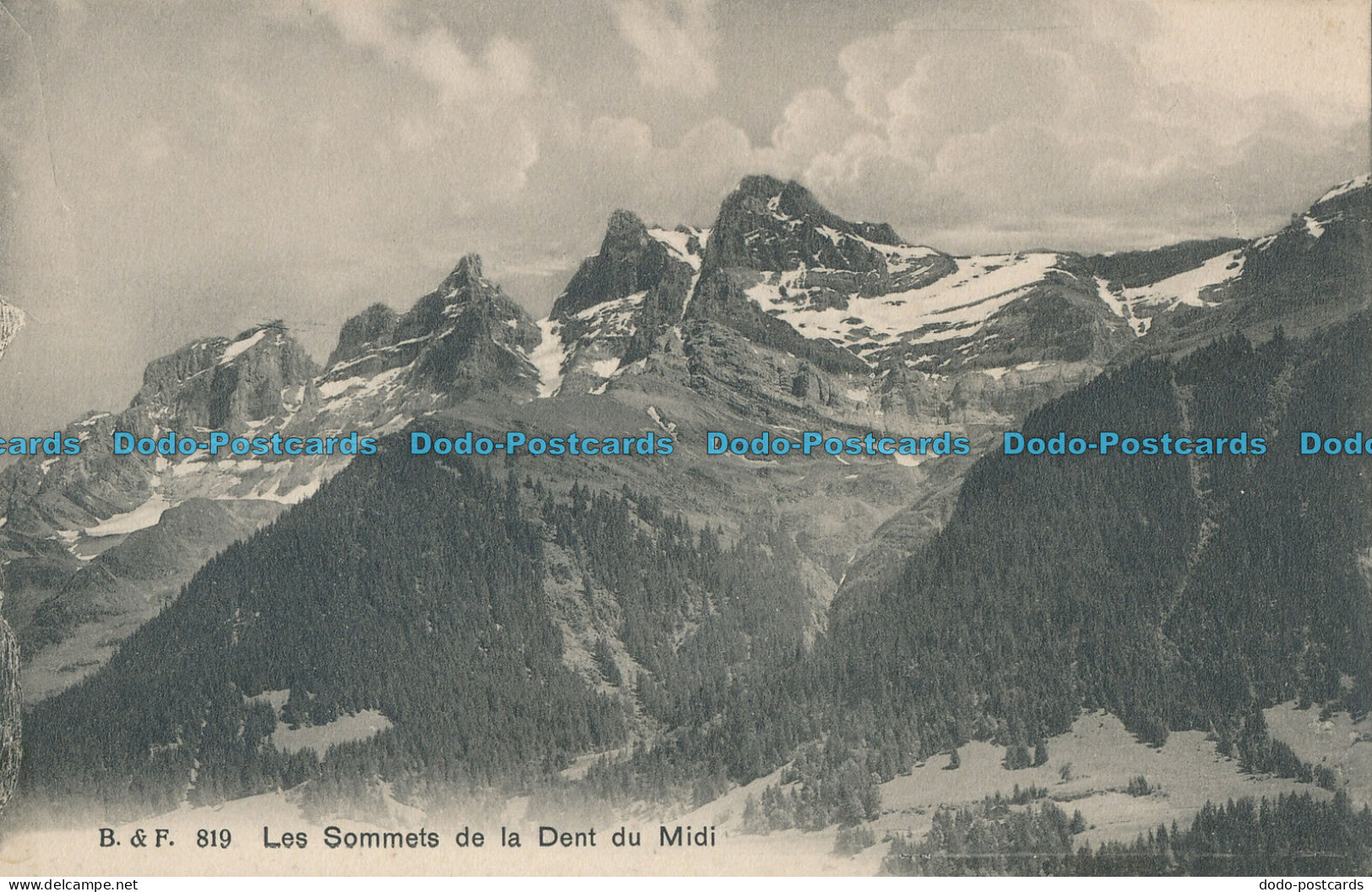 R009574 Les Sommets De La Dent Du Midi. Franco Suisse. No 819 - Monde
