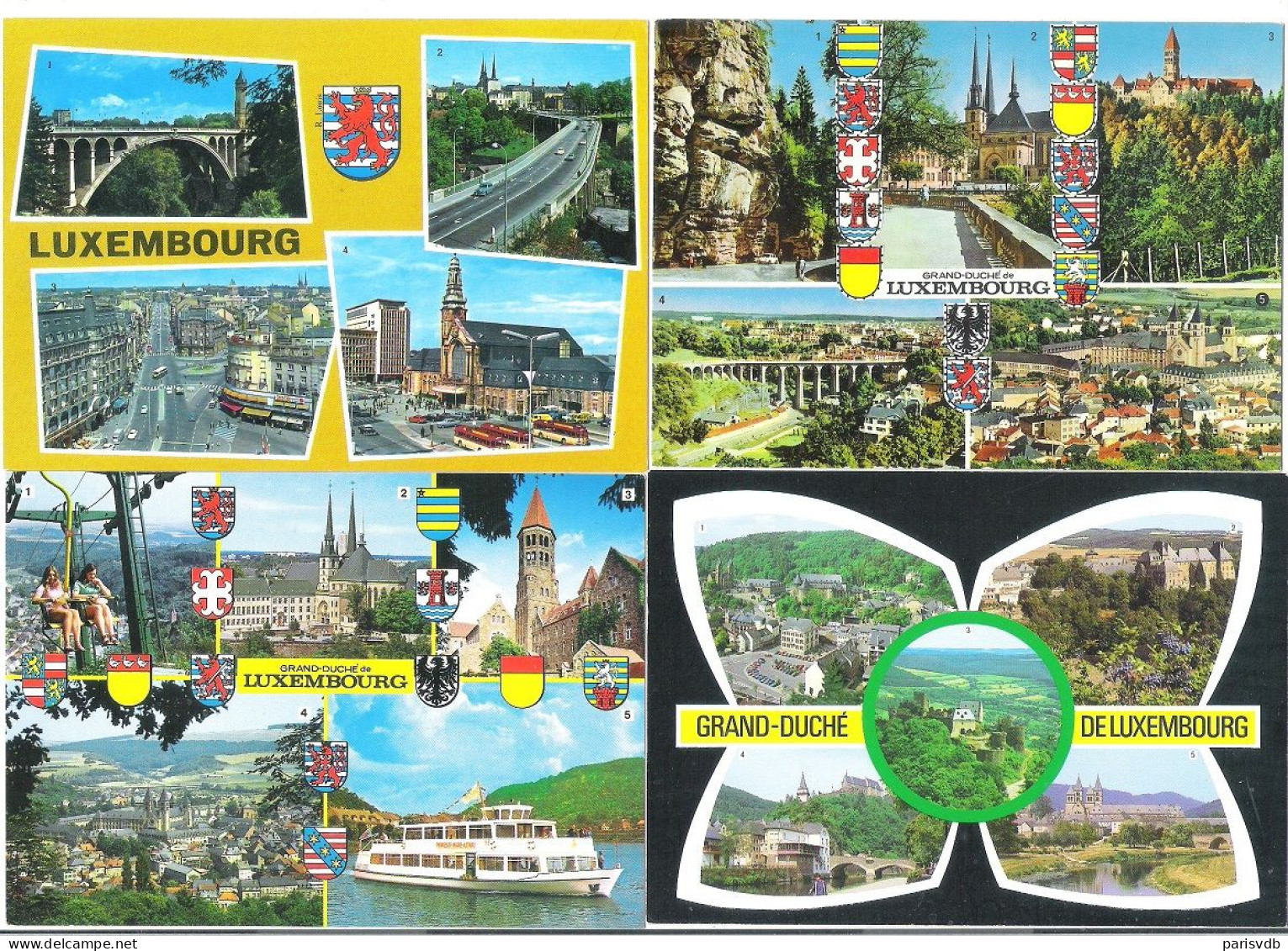 LUXEMBOURG -   LUXEMBOURG   - 4 CPA  (L 104) - Luxemburg - Stad