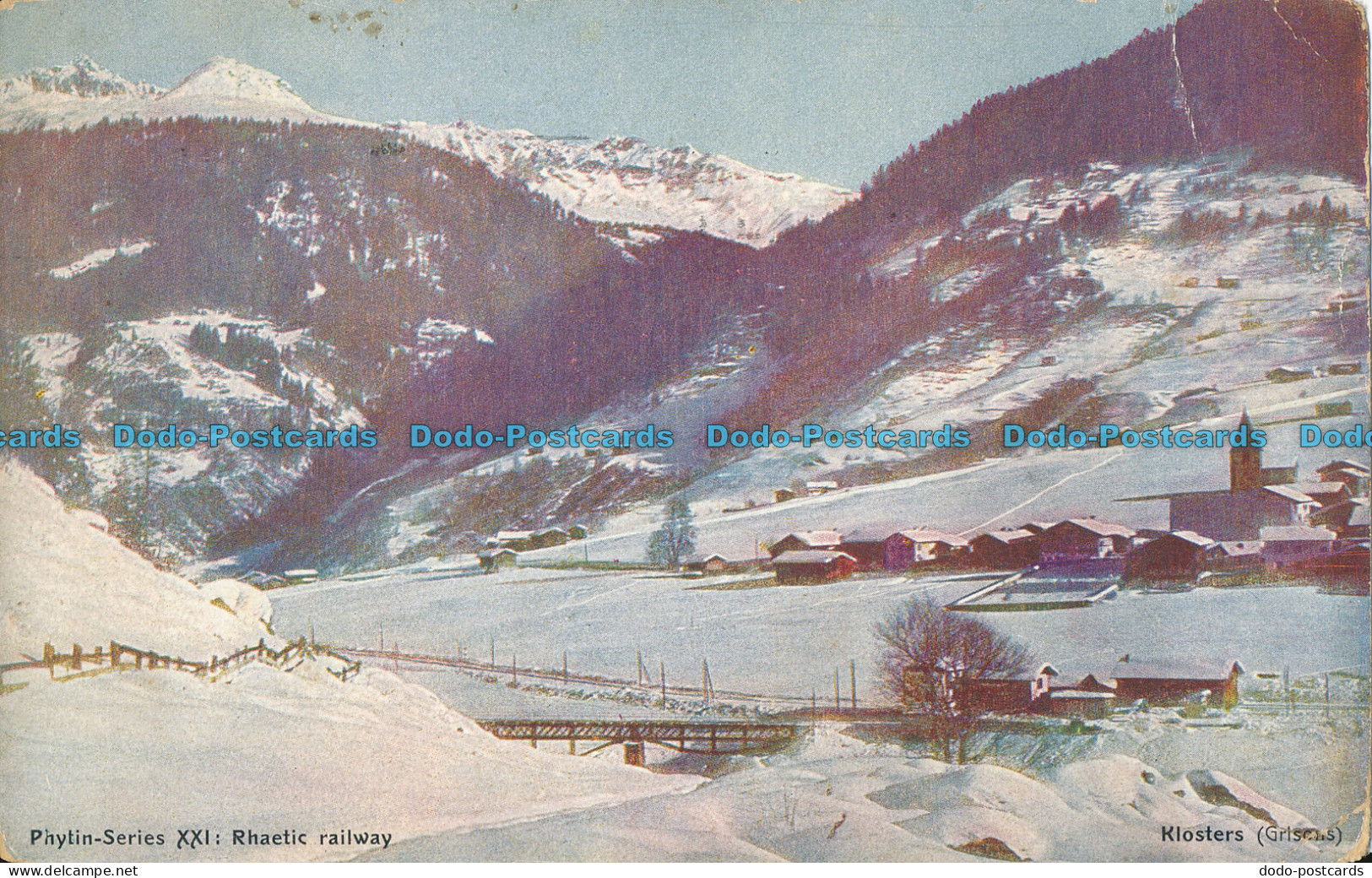 R009586 Rhaetic Railway. Klosters. Phytin. 1912 - Monde