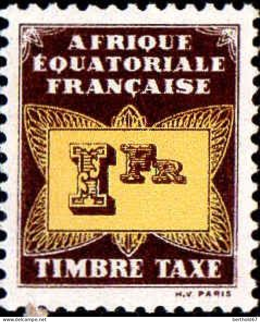 AEF Taxe N* Yv: 9 Mi:9 Timbre Taxe (avec Charnière) - Unused Stamps