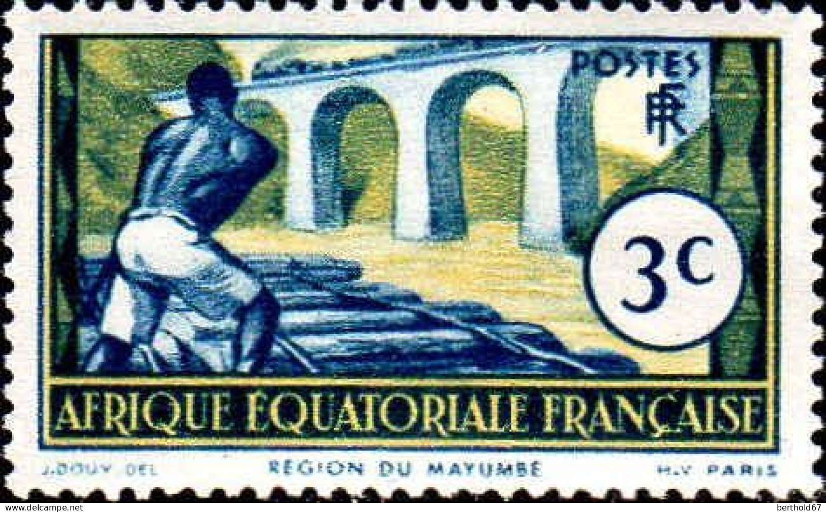 AEF Poste N** Yv: 77 Mi:29 Région Du Mayumbé - Unused Stamps