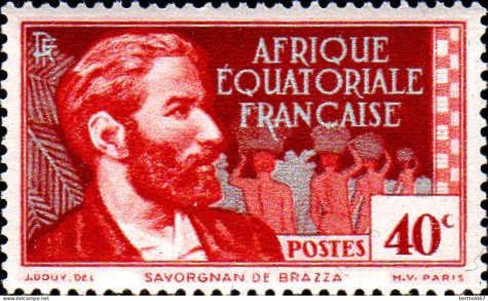 AEF Poste N** Yv: 43 Mi:39 Savorgnan De Brazza Explorateur - Unused Stamps