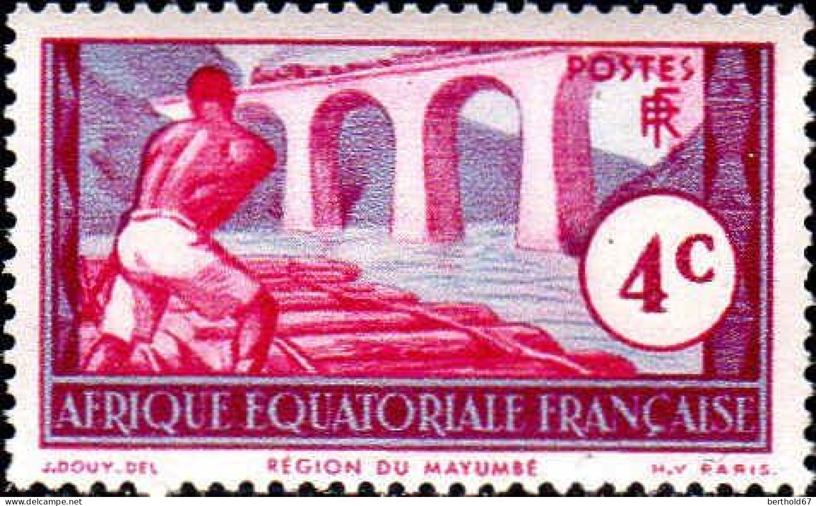 AEF Poste N** Yv: 35 Mi:30 Région Du Mayumbé - Unused Stamps