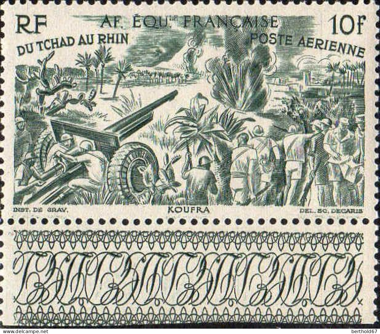 AEF Avion N** Yv:44/49 Du Tchad Au Rhin Bord De Feuille - Unused Stamps