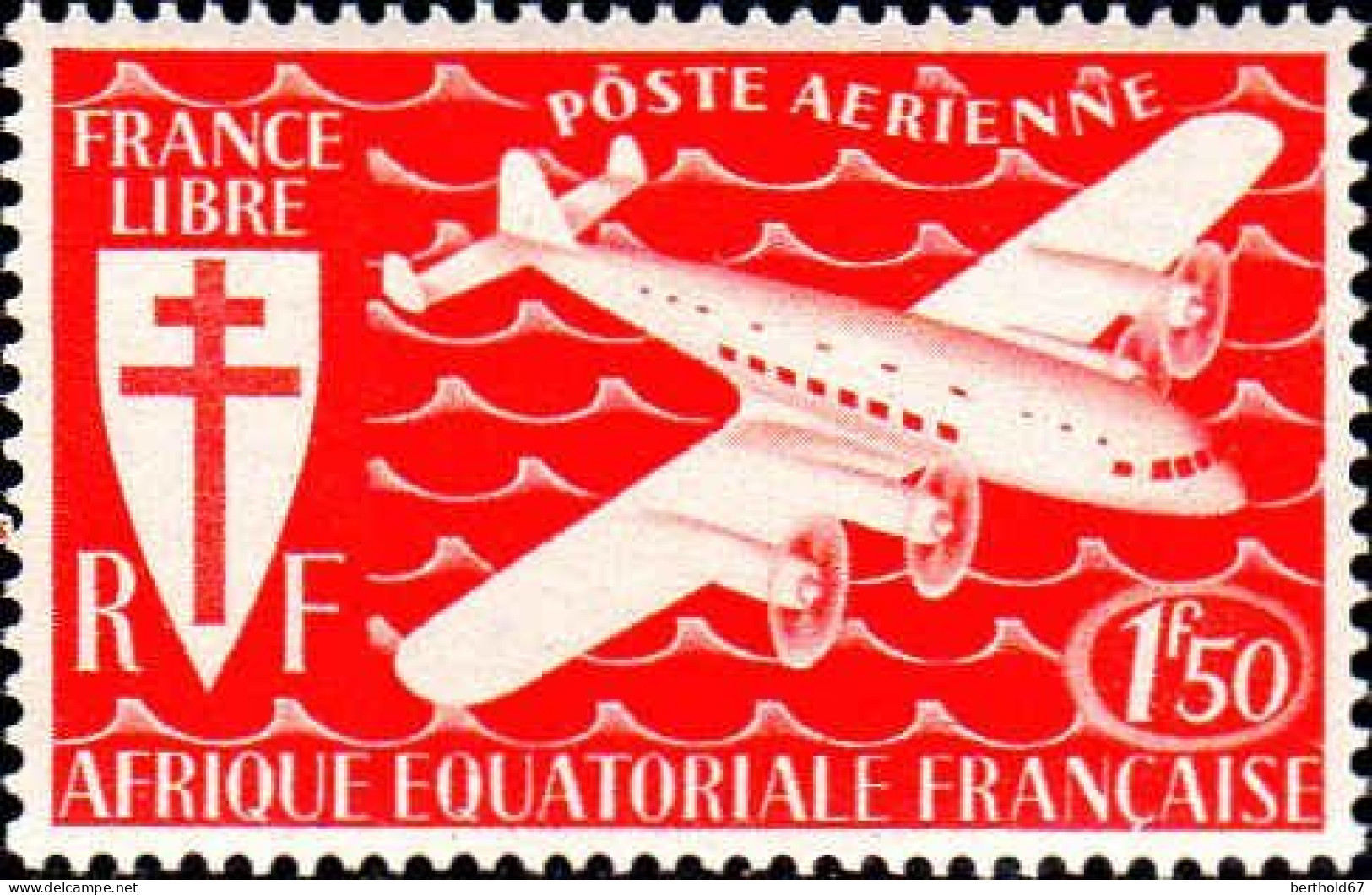 AEF Avion N** Yv:22/28 Série De Londres Quadrimoteur - Unused Stamps