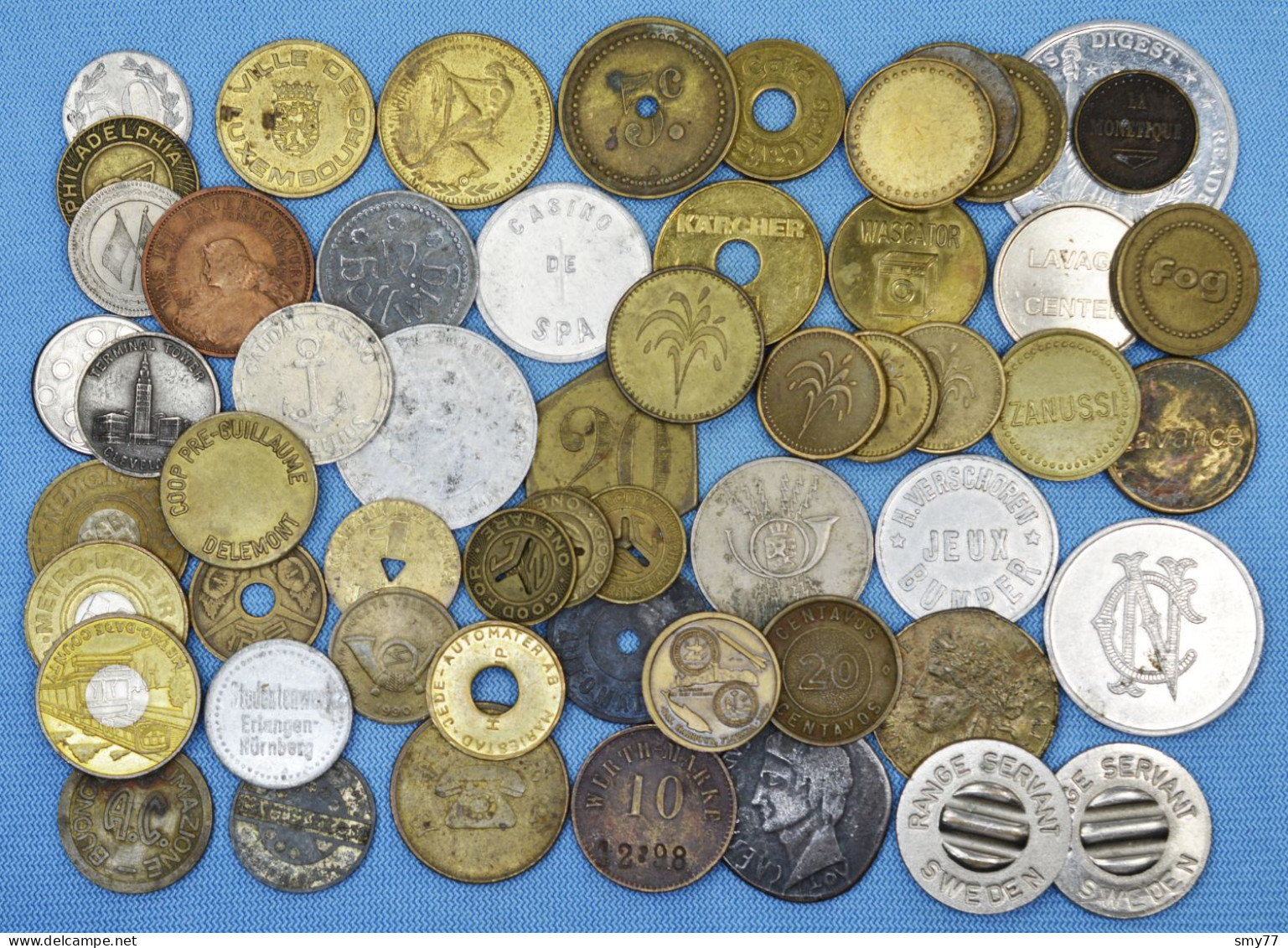 Jetons / Tokens •   ± 56 X • Lot Including Many Scarcer Token • [24-774] - Non Classificati