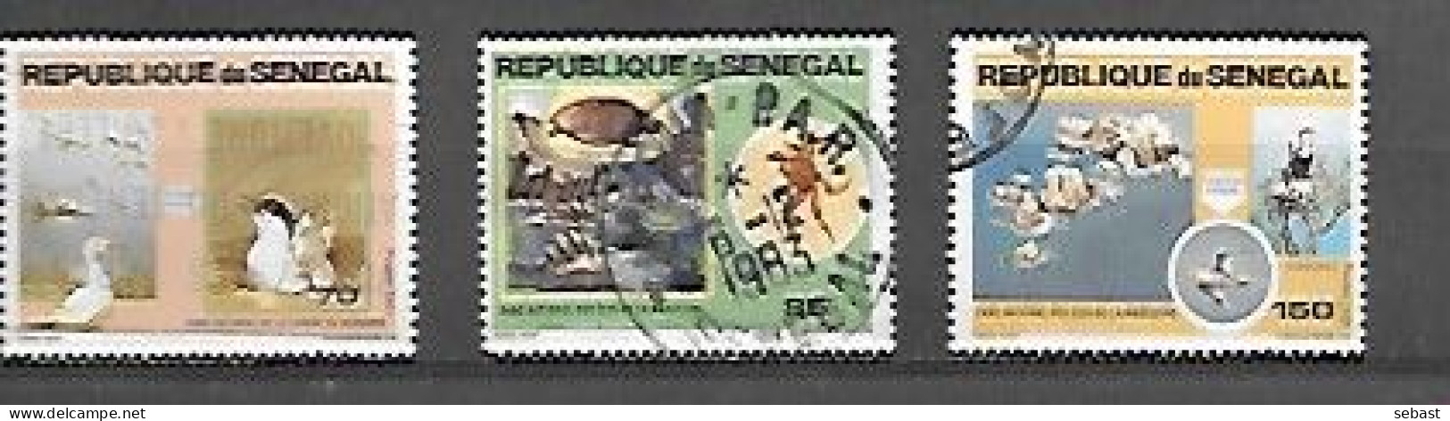 TIMBRE OBLITERE DU SENEGAL DE 1981 N° MICHEL 742/44 - Sénégal (1960-...)