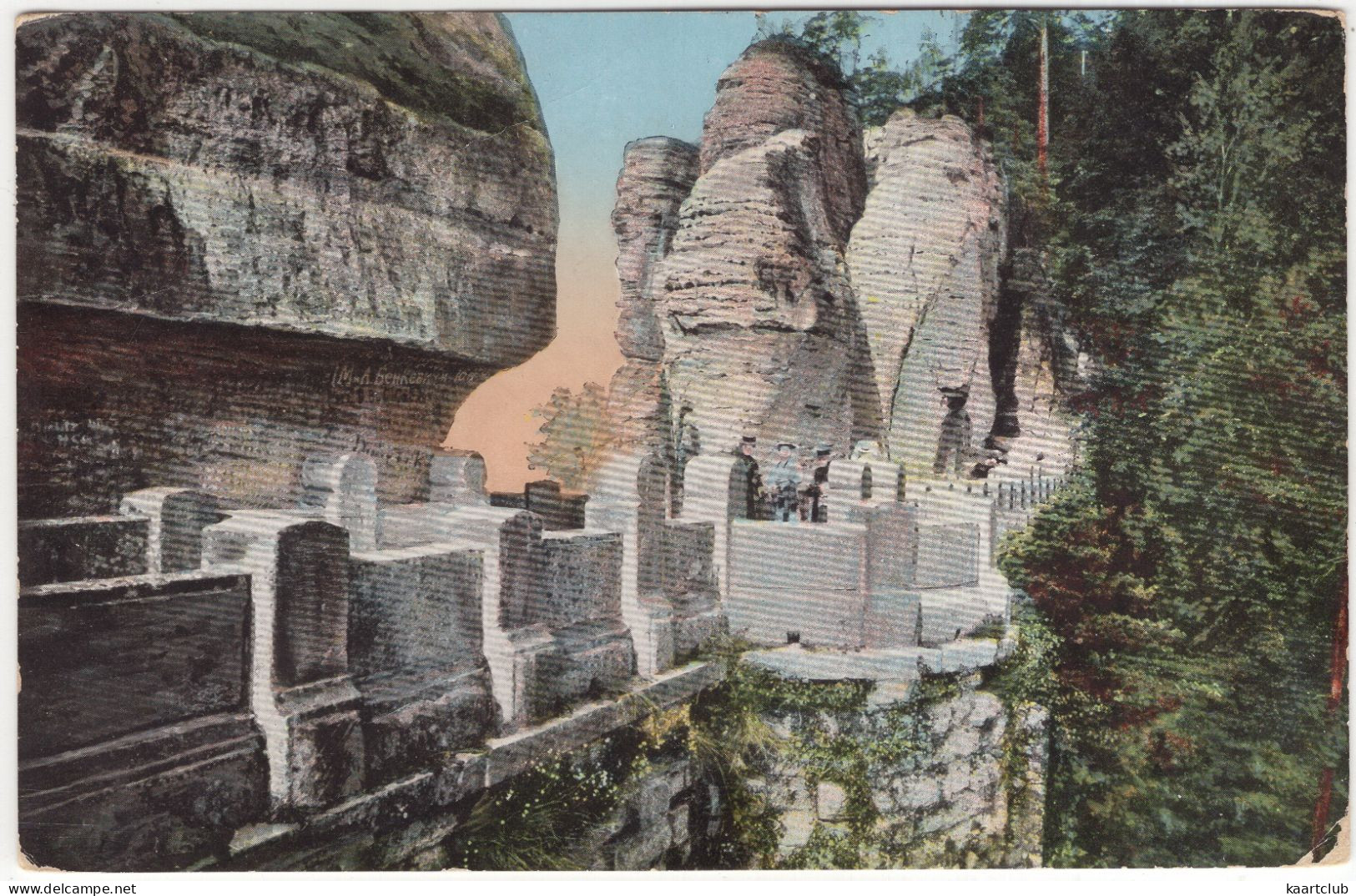 Bastei. Sächs. Schweiz - Basteibrücke - (Deutschland) - (+/- 1909) - Bastei (sächs. Schweiz)