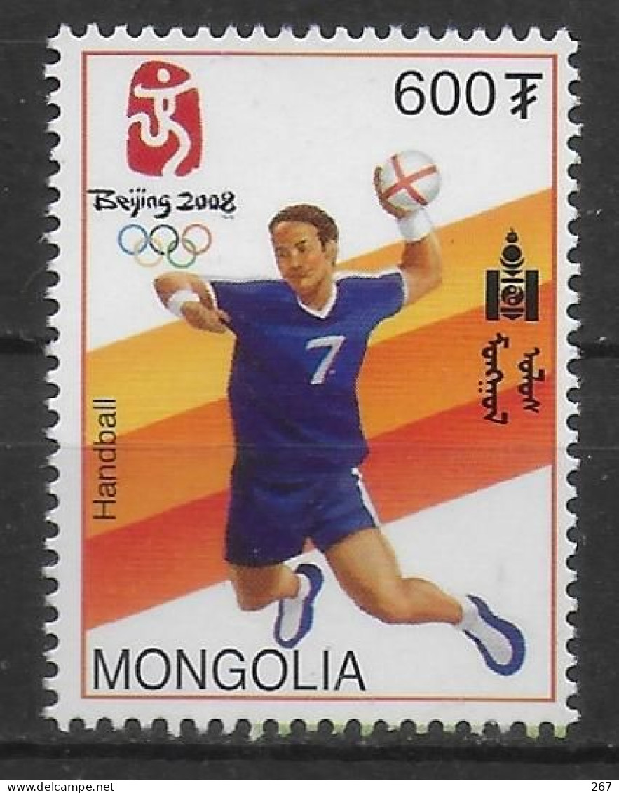 MONGOLIE   N° 2838    * *    Jo 2008 Hand Ball - Handball