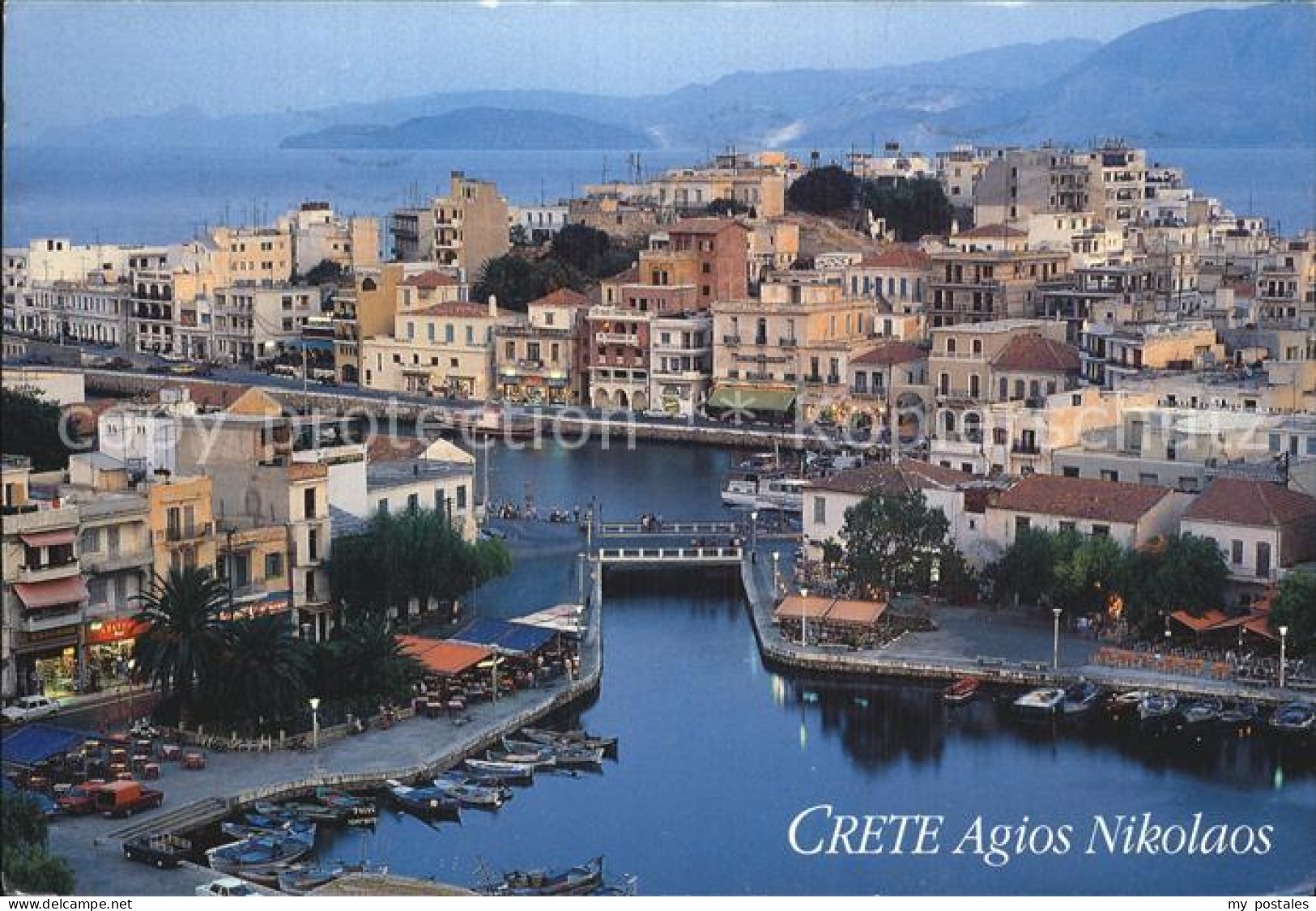 72548630 Crete Kreta Fliegeraufnahme Mit Hafen Insel Kreta - Grèce