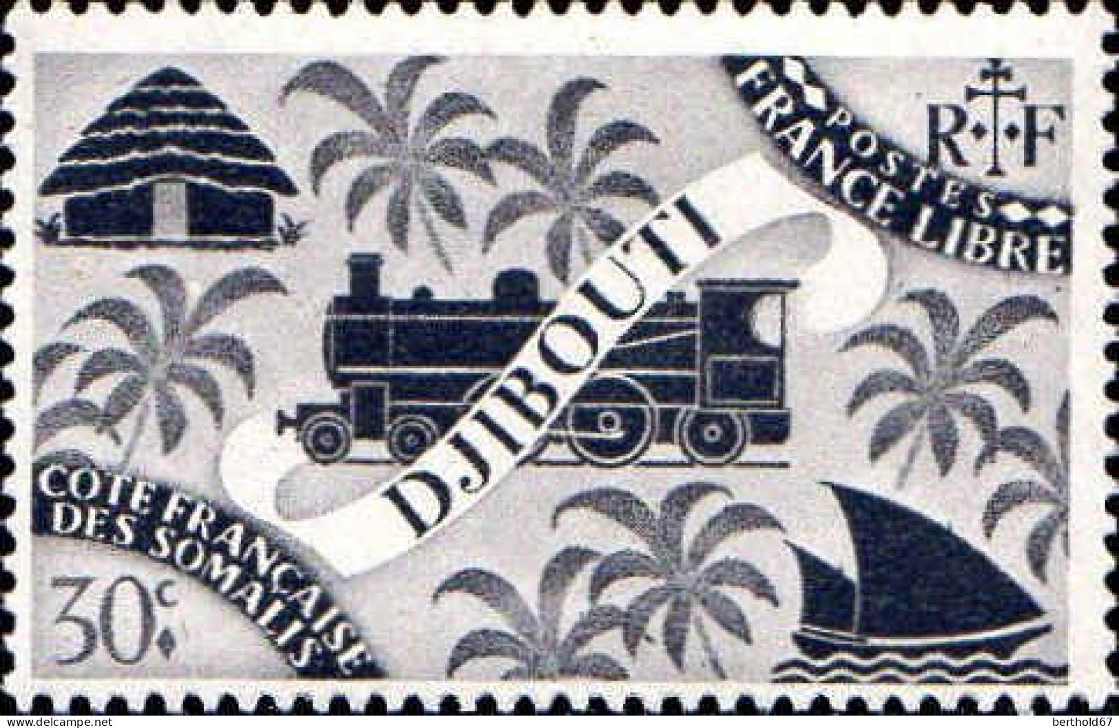 Cte Des Somalis Poste N** Yv:234/247 Série De Londres Locomotive - Neufs