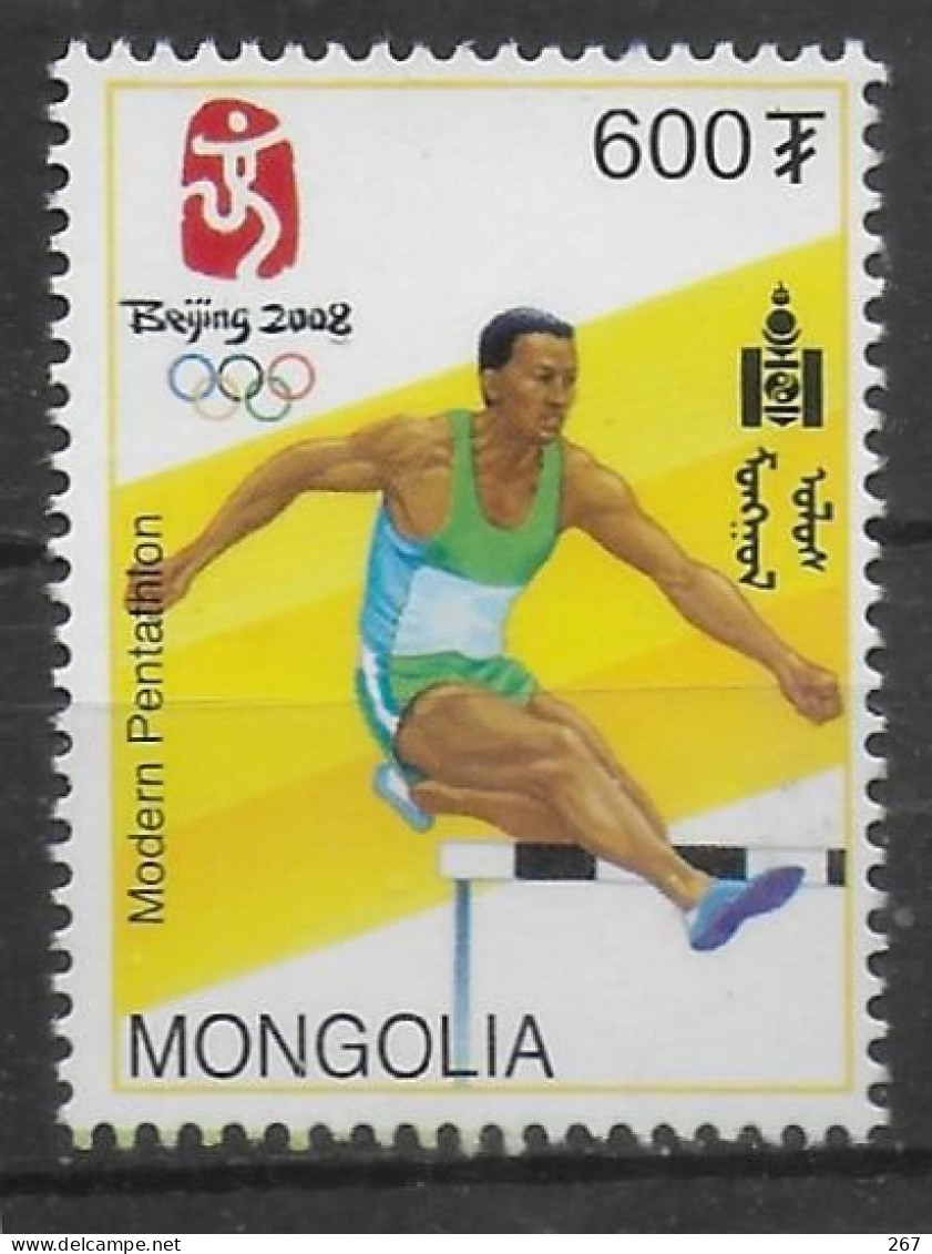 MONGOLIE   N° 2839    * *    Jo 2008  Pentathlon Course - Athletics