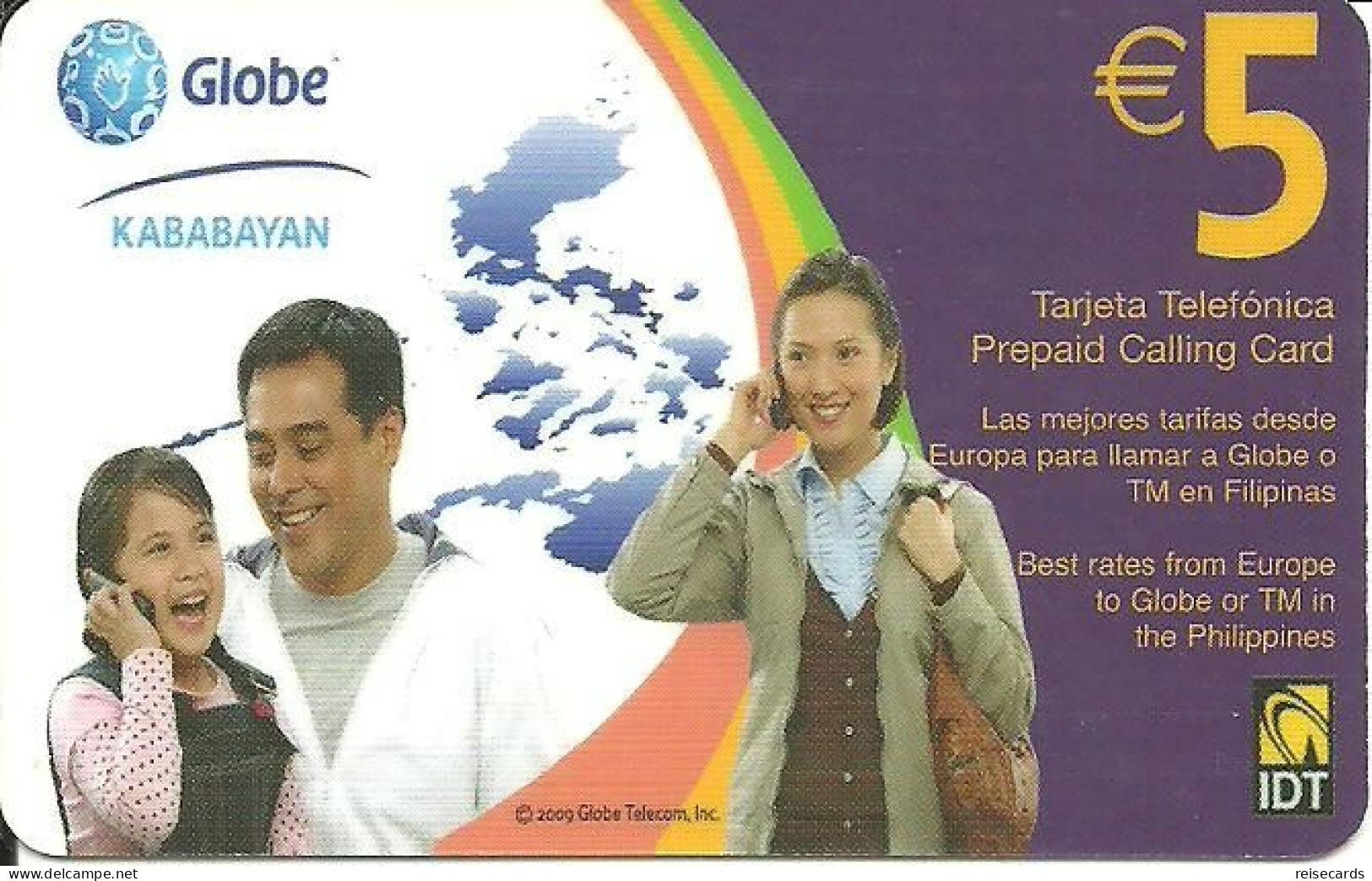 Spain: Prepaid IDT - Globe, Kababayan 12.11 - Autres & Non Classés