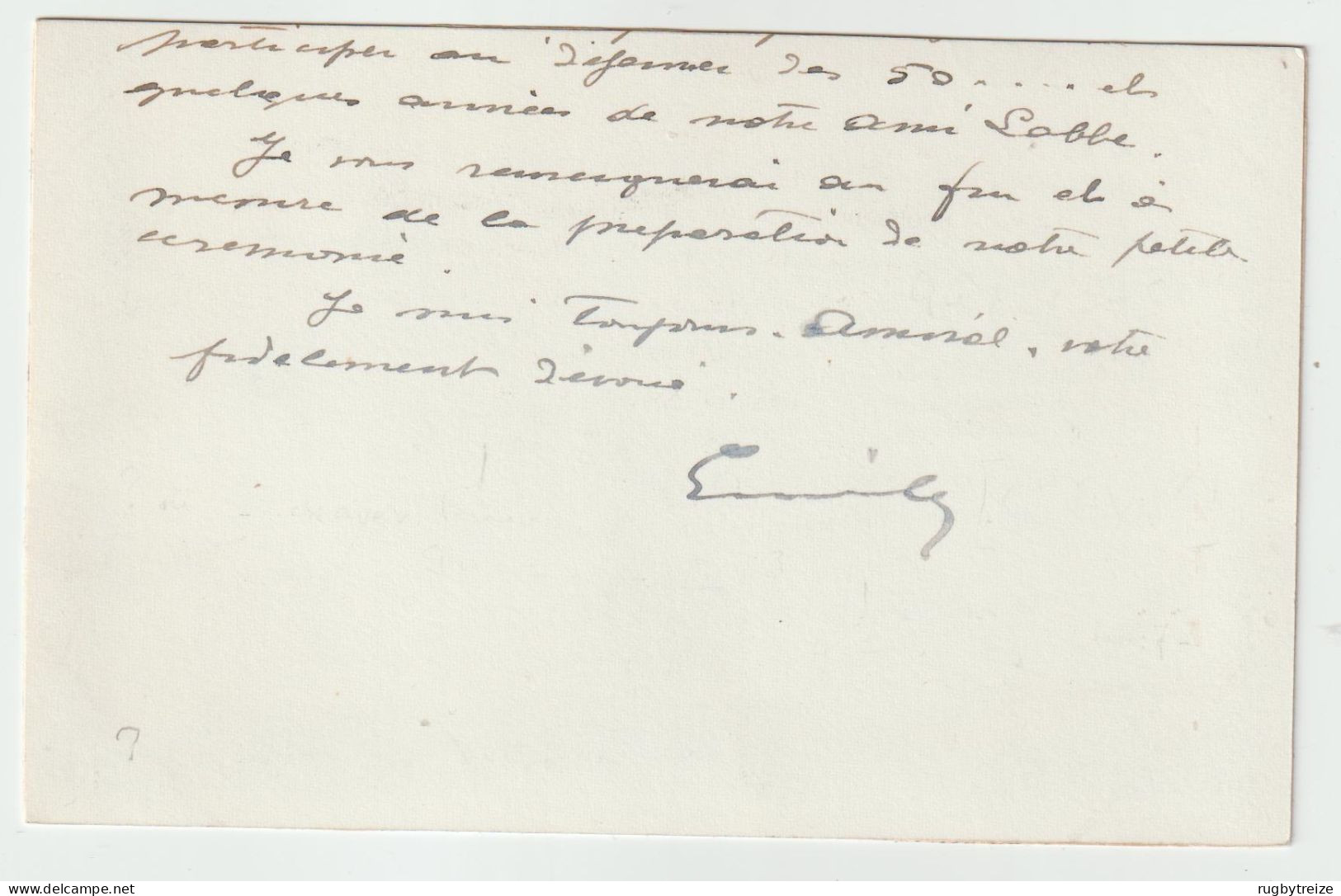 7794 Edouard VII Et Emile LOUBET à La Gare Du Bois De Boulogne Train Autographe Signature Au Dos D'Emile Loubet ??? - Politicians & Soldiers
