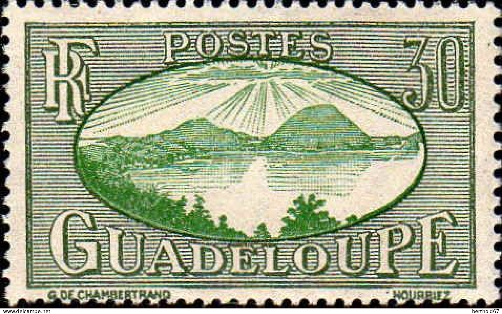 Guadeloupe Poste N** Yv:107 Mi:104 Rade Des Saintes - Unused Stamps