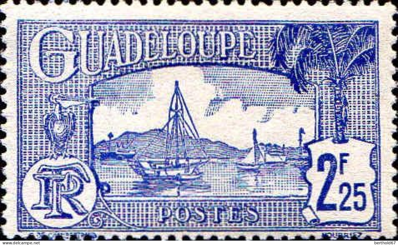 Guadeloupe Poste N** Yv:156 Mi:161 Port De Pointe-à-Pitre - Neufs
