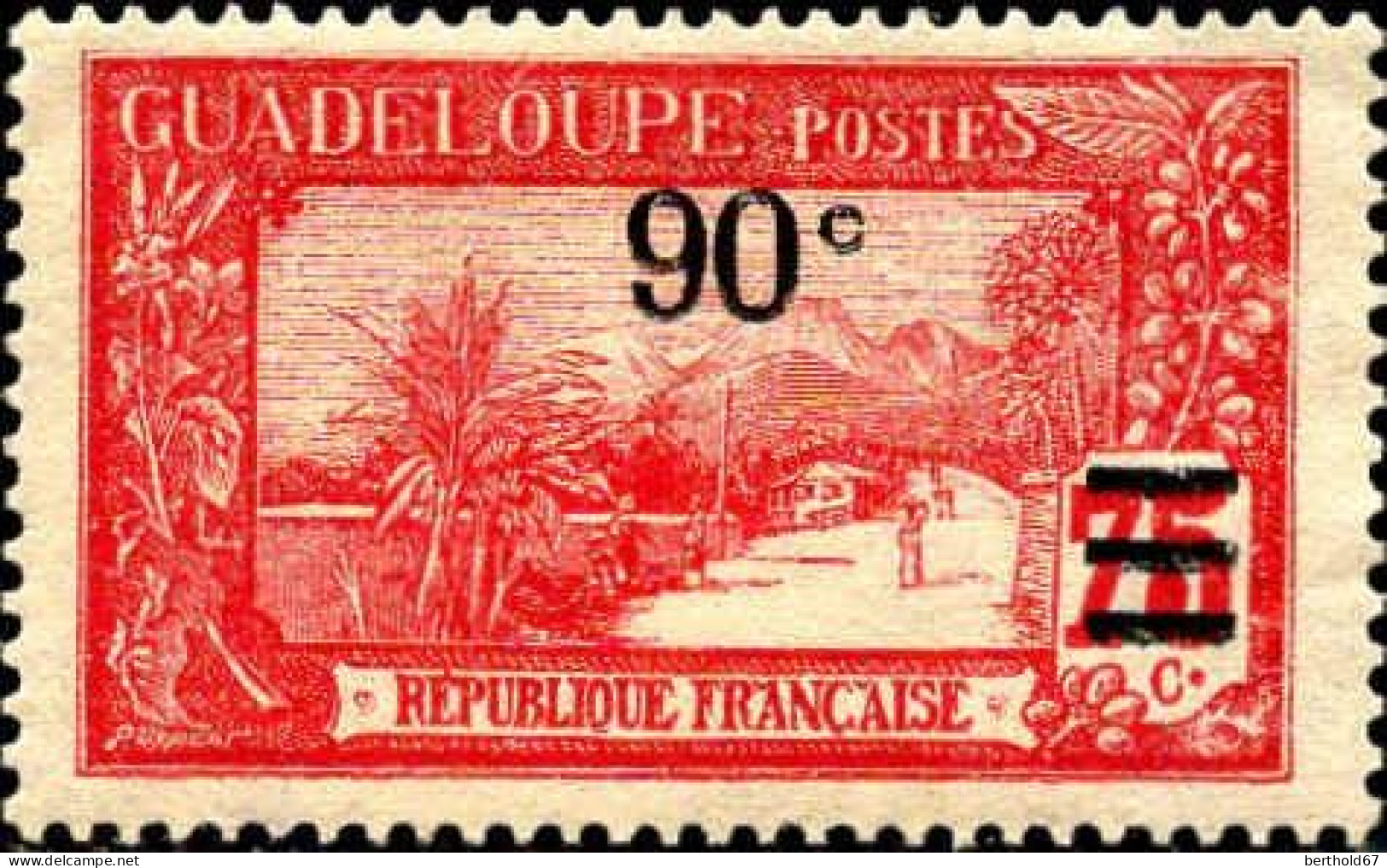 Guadeloupe Poste N* Yv: 92 Mi:89 La Grande Soufrière (sans Gomme) - Neufs