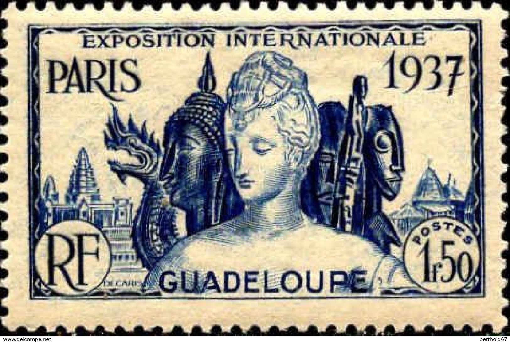 Guadeloupe Poste N** Yv:133/138 Exposition Internationale Arts & Techniques Paris - Neufs